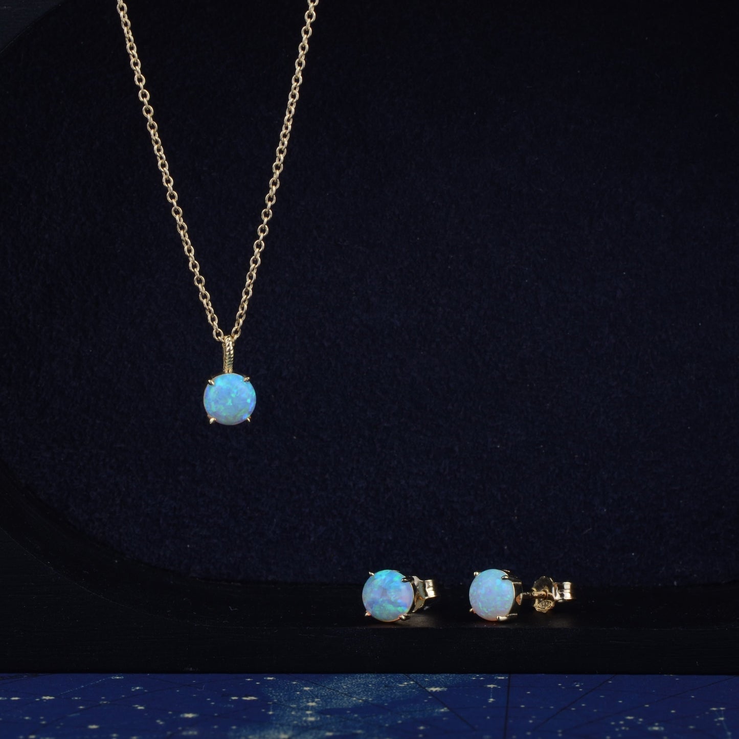 Ketting 14k opal Gem