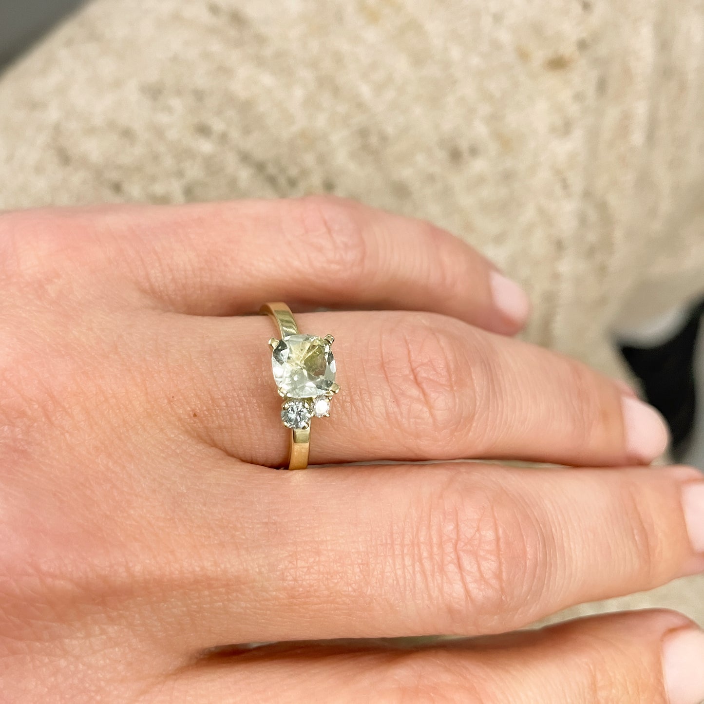 Ring 14k sneeuwklokje