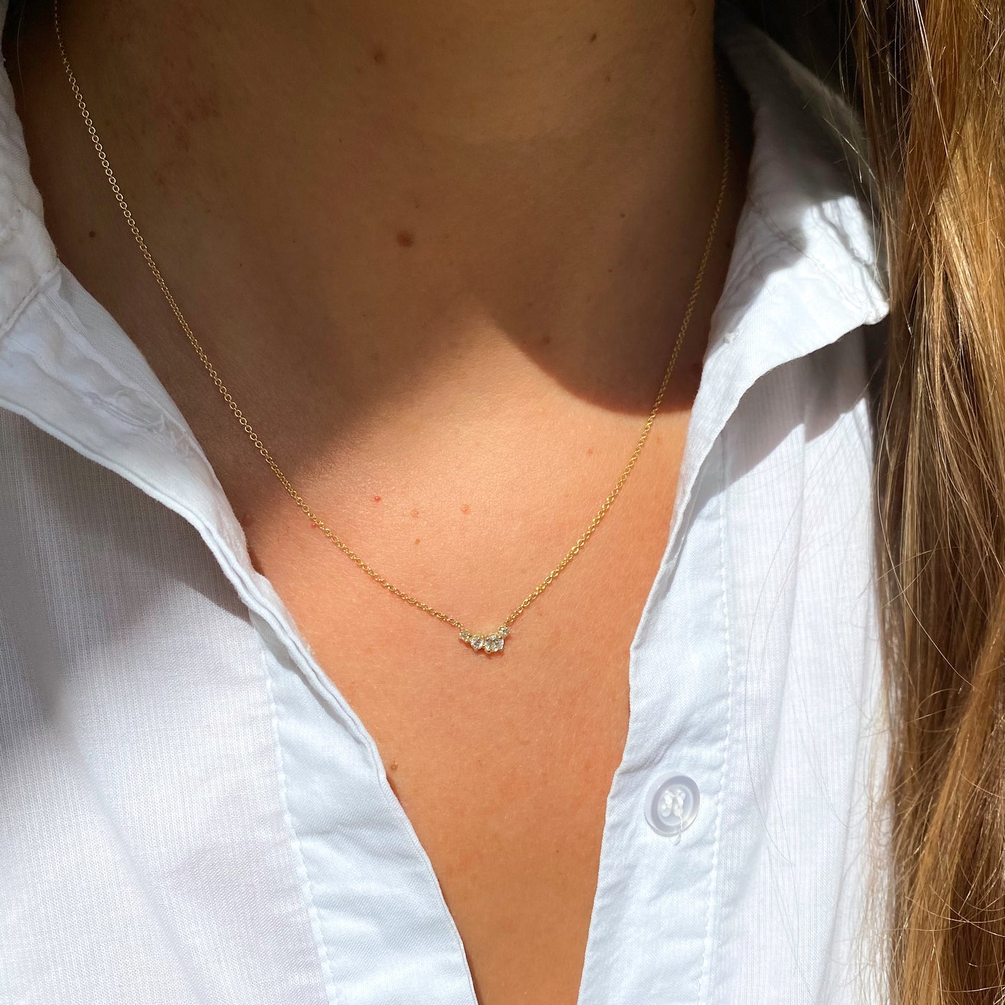 Ketting 14k diamonds are a girl's best friend