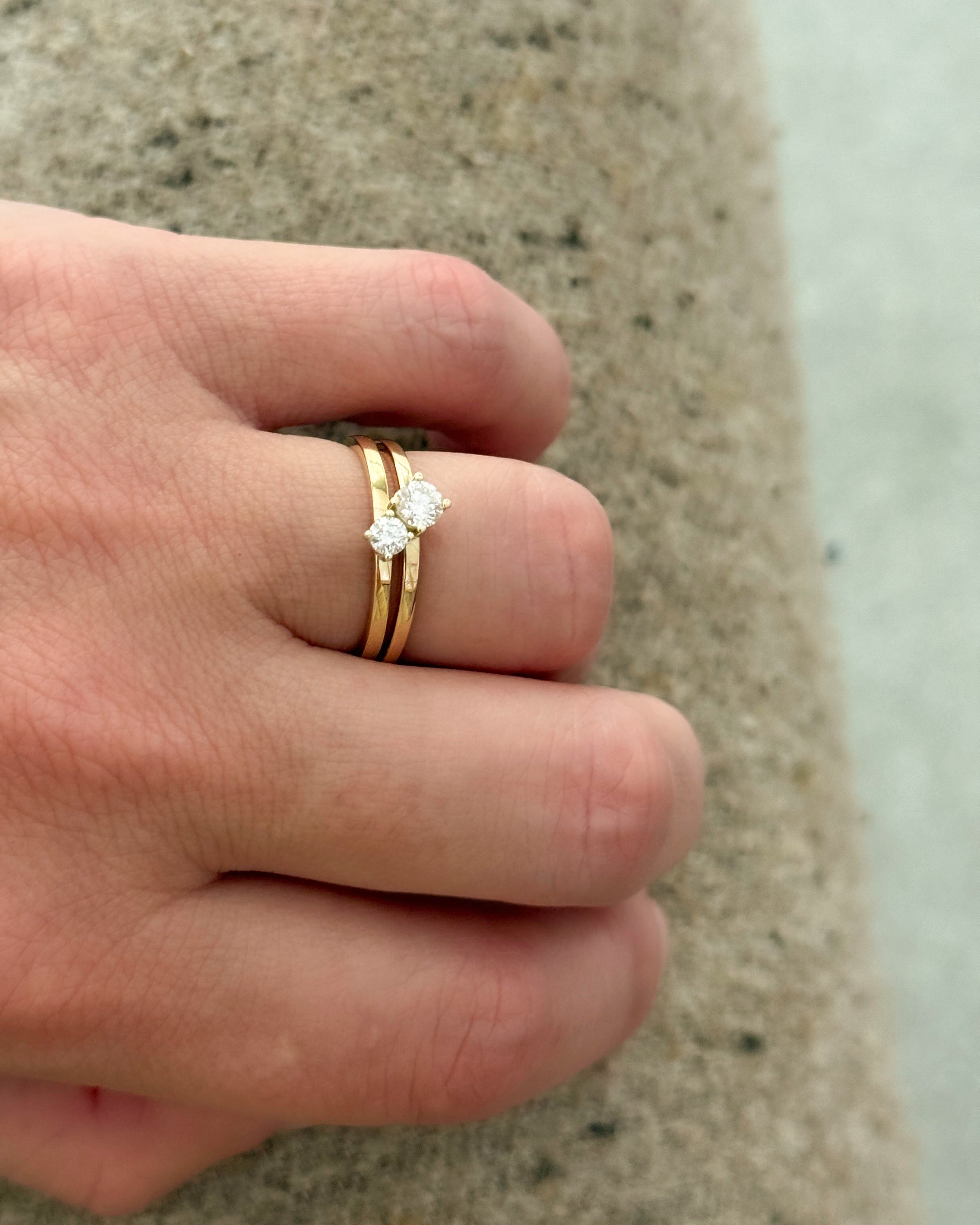 Ring 14k eternity diamond