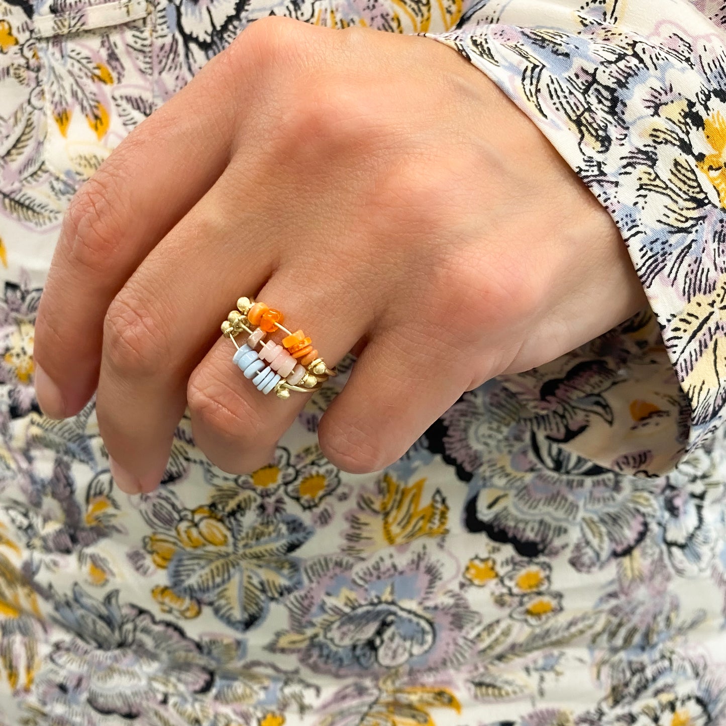 Ring 14k ocean opal
