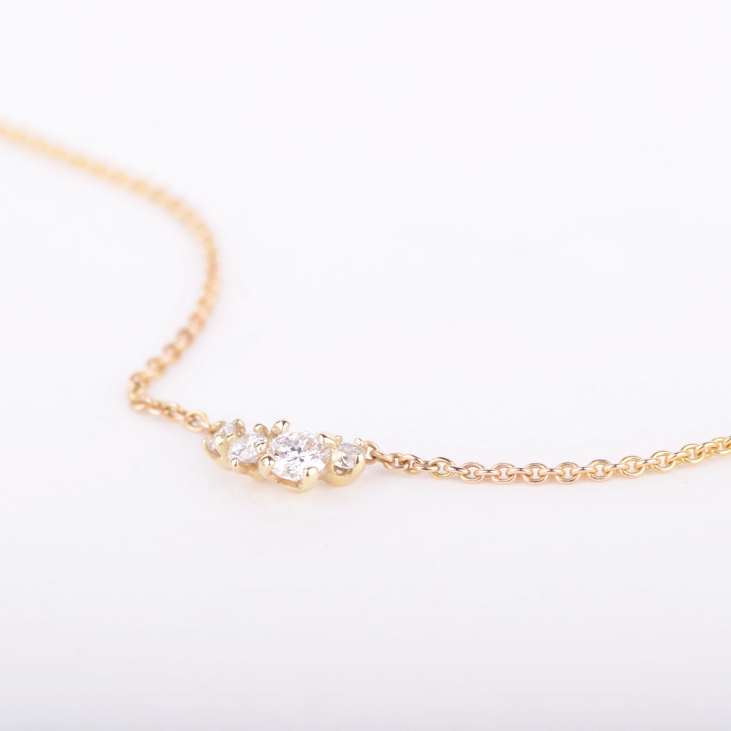 Ketting 14k diamonds are a girl's best friend