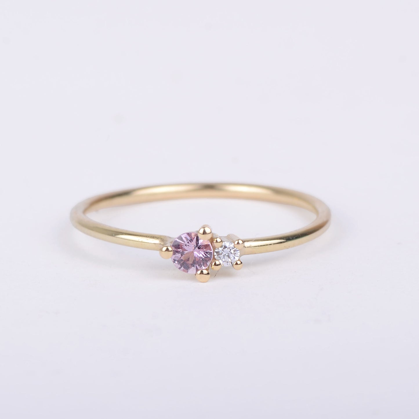 Ring 14k romantic duo