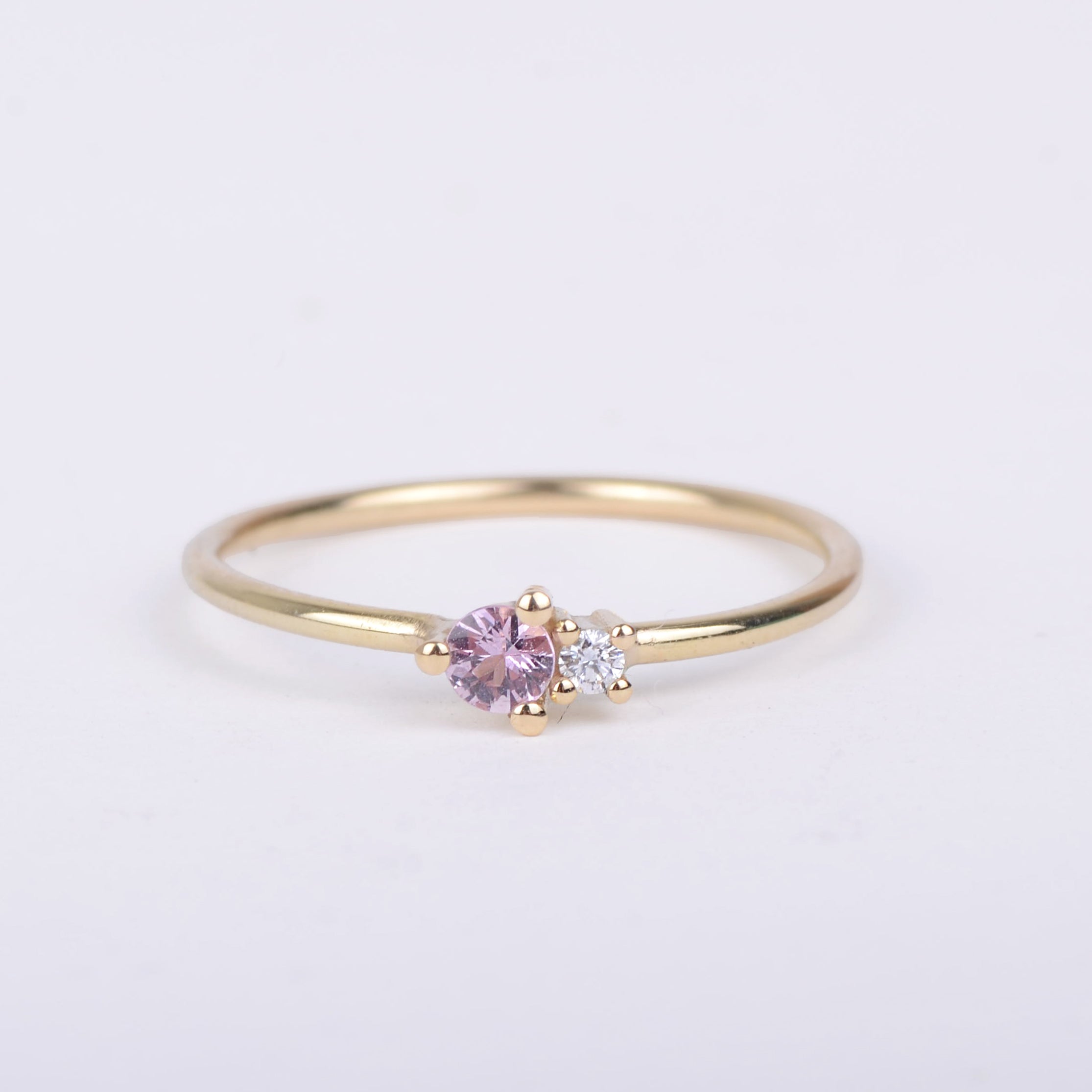 Ring 14k romantic duo