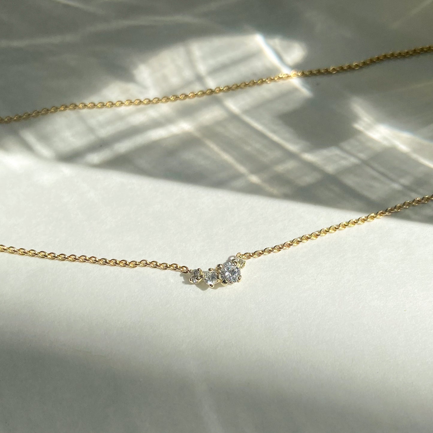 Ketting 14k diamonds are a girl's best friend