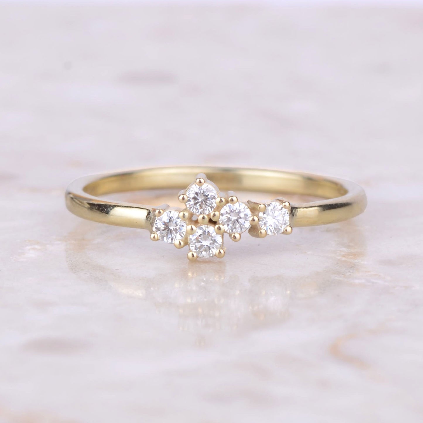 Ring 14k starlight aurora