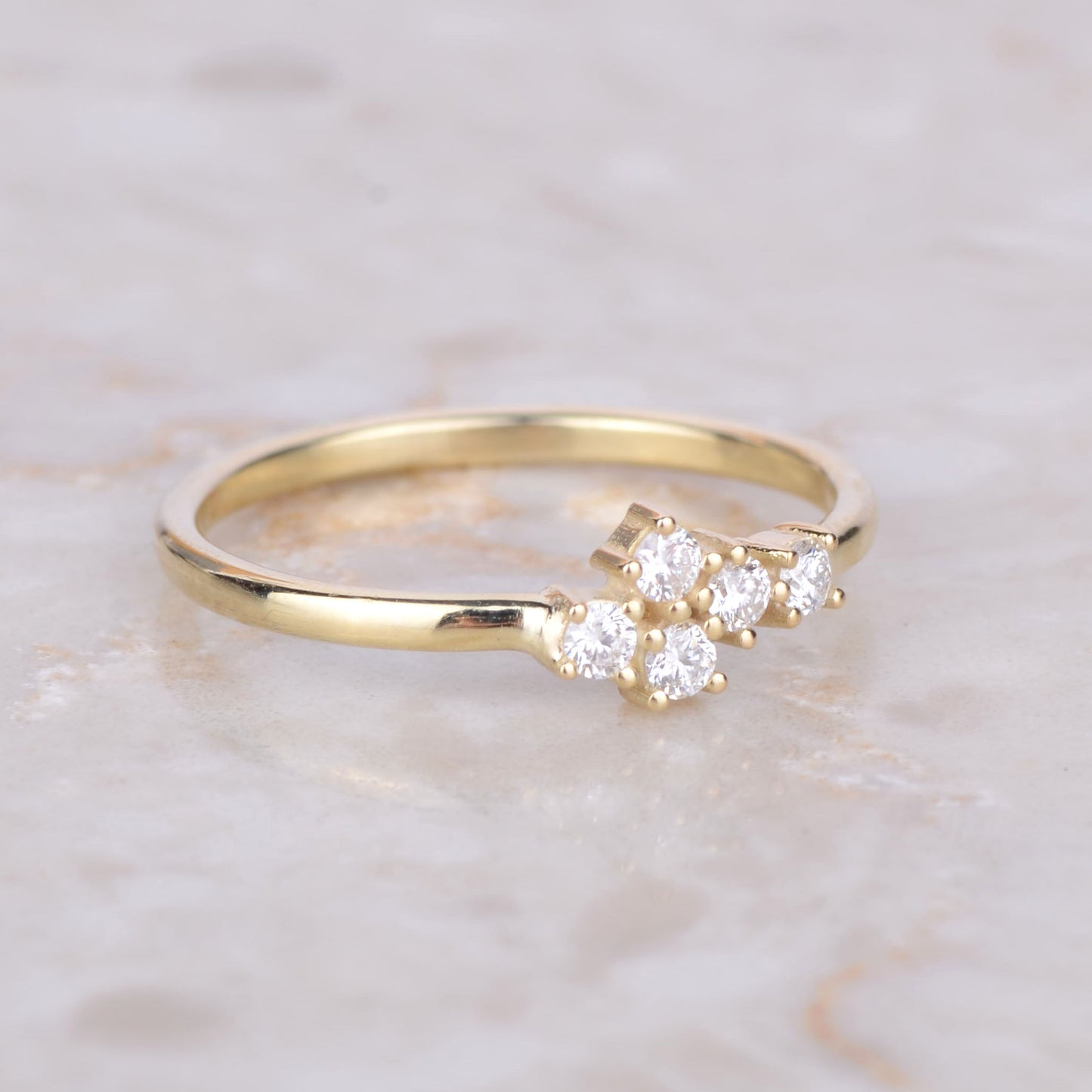 Ring 14k starlight aurora