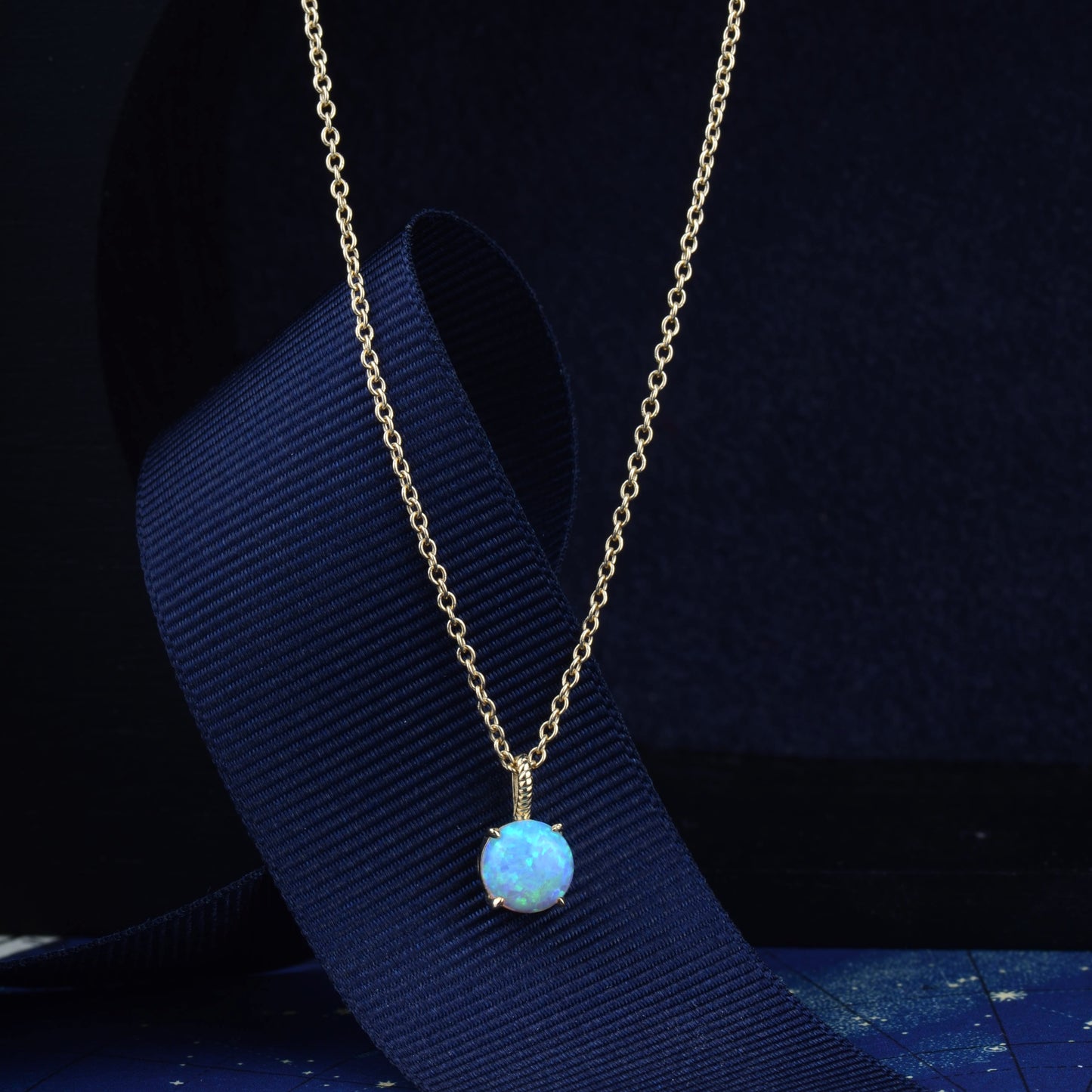 Ketting 14k opal Gem