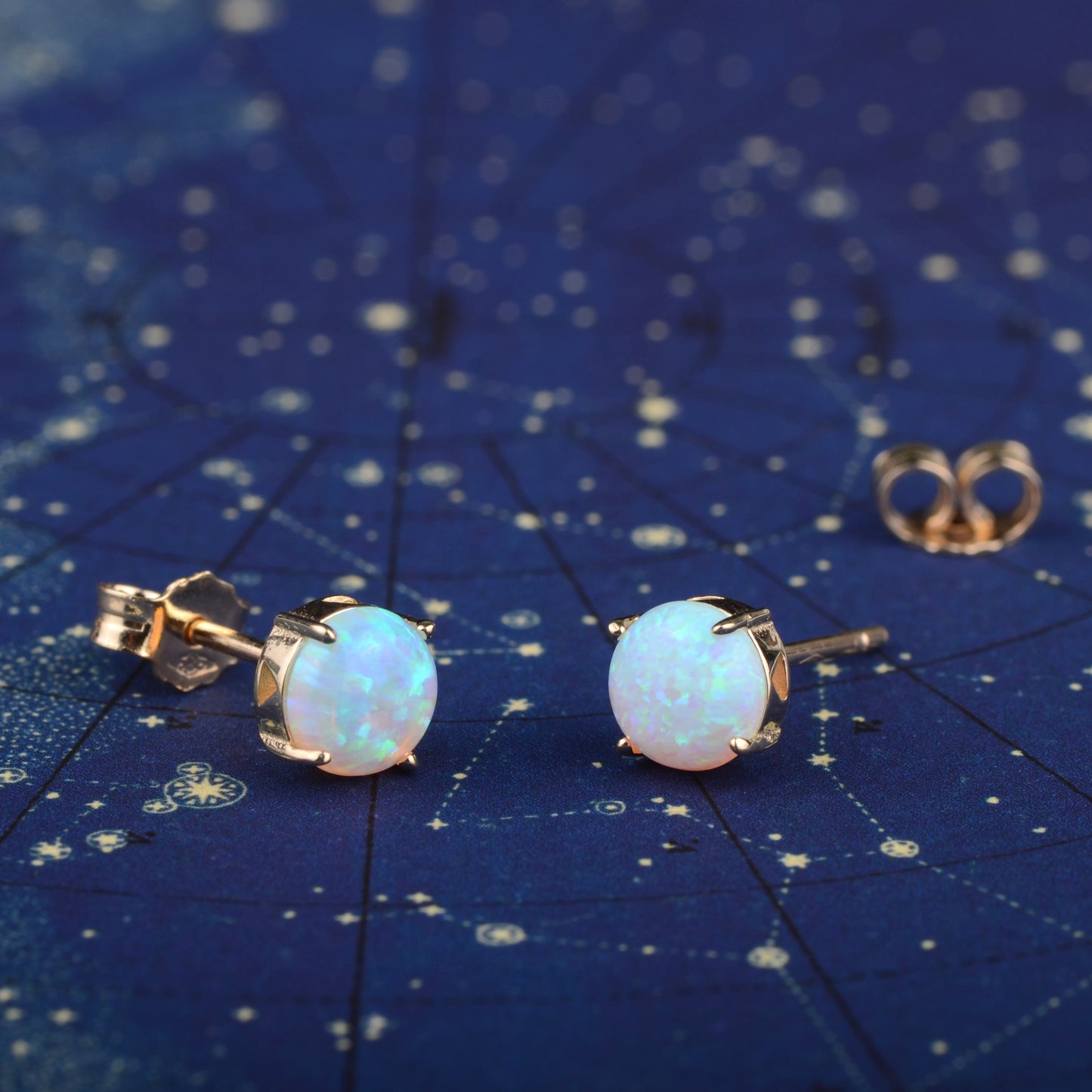 Oorbellen 14k opal Gems