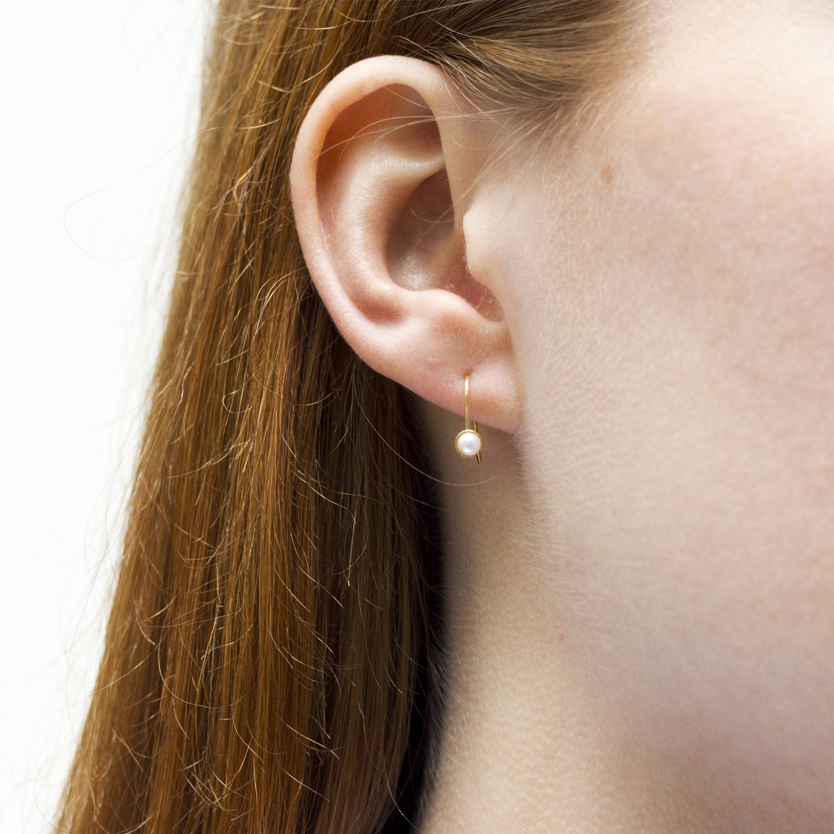 Oorbellen pearl hook
