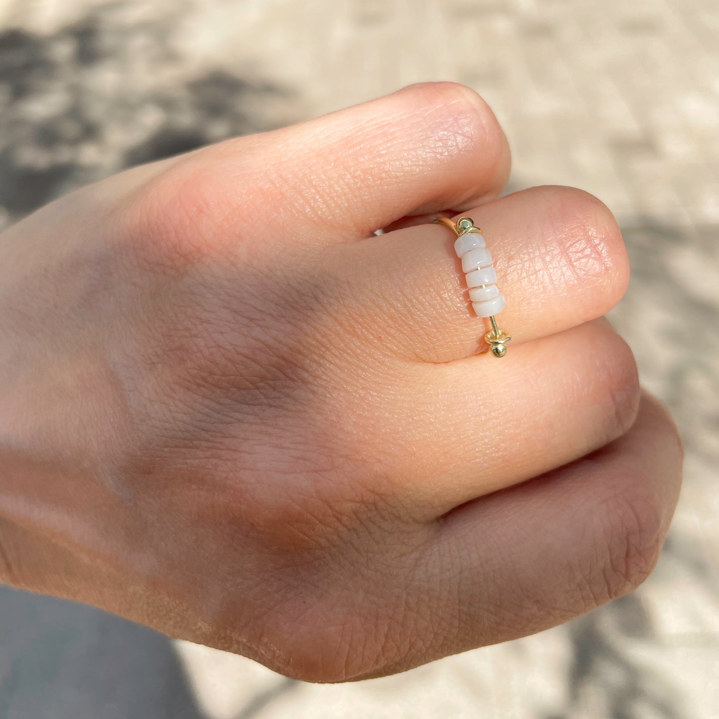 Ring 14k ocean opal