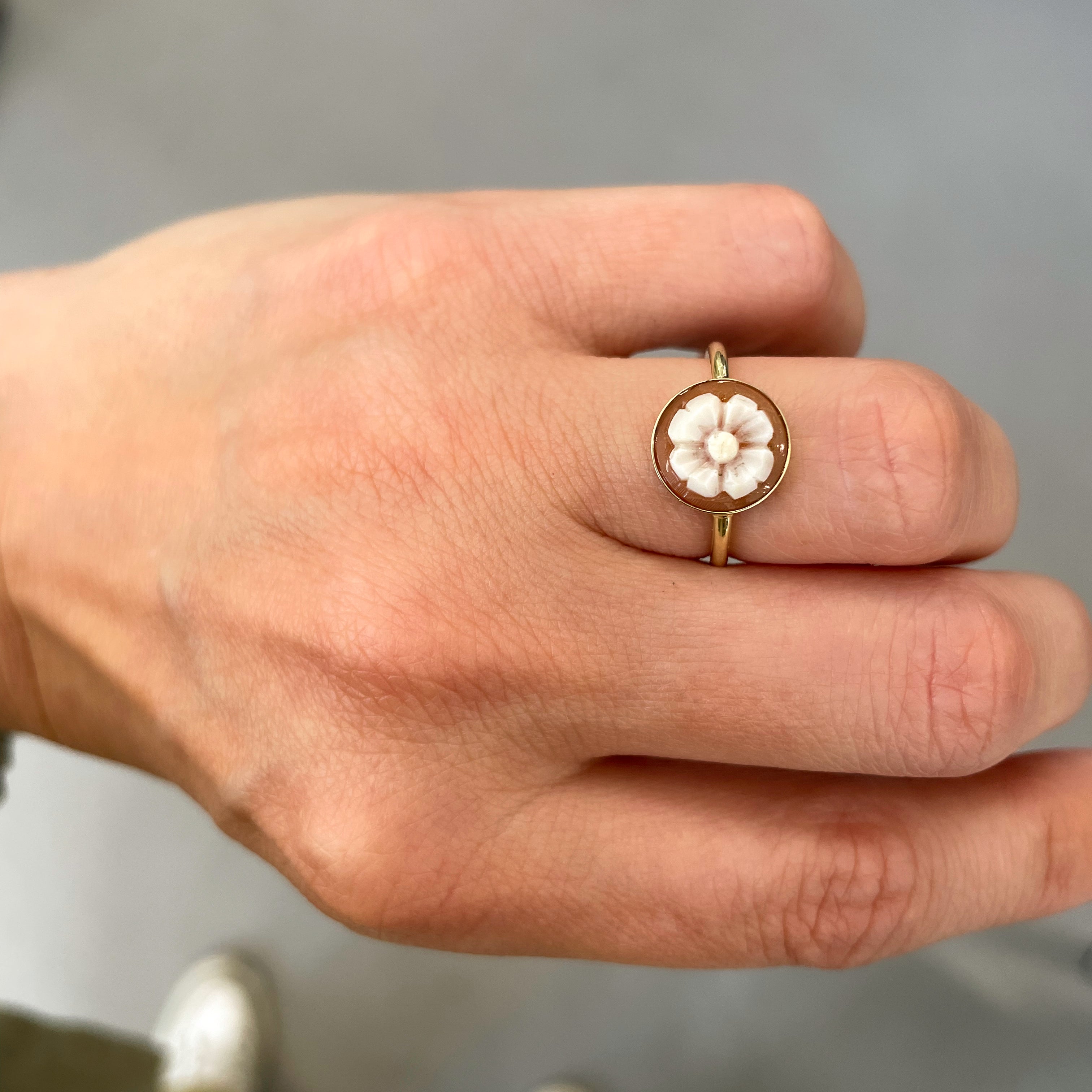 Ring 14k flower power