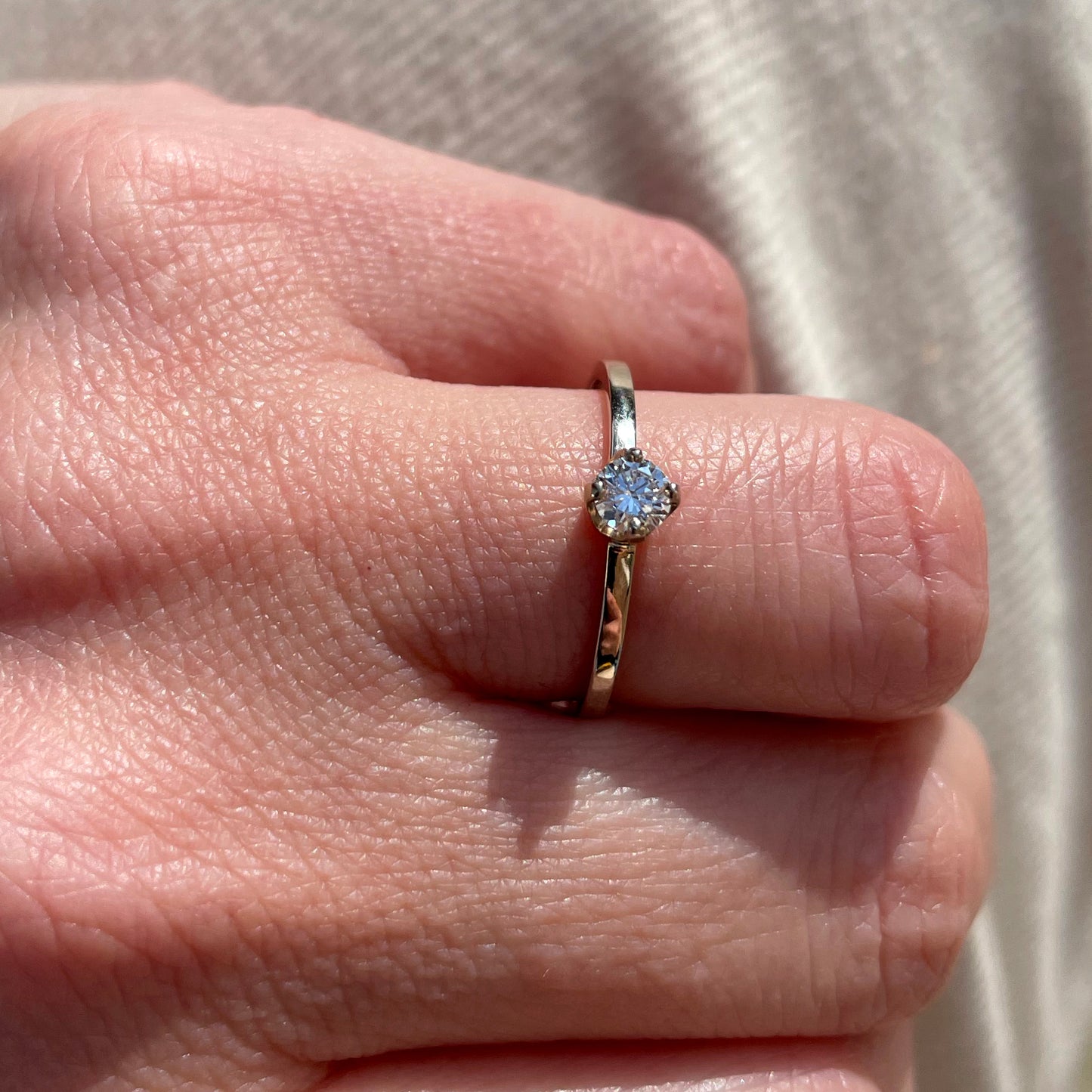 Ring 14k precious white
