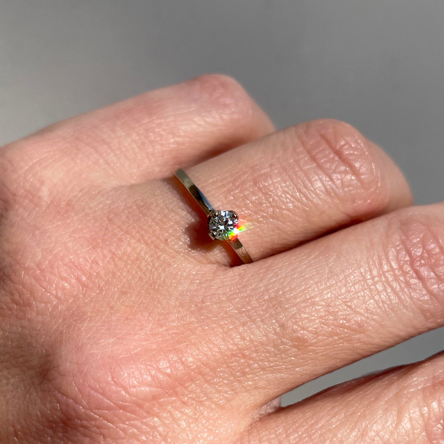 Ring 14k precious white