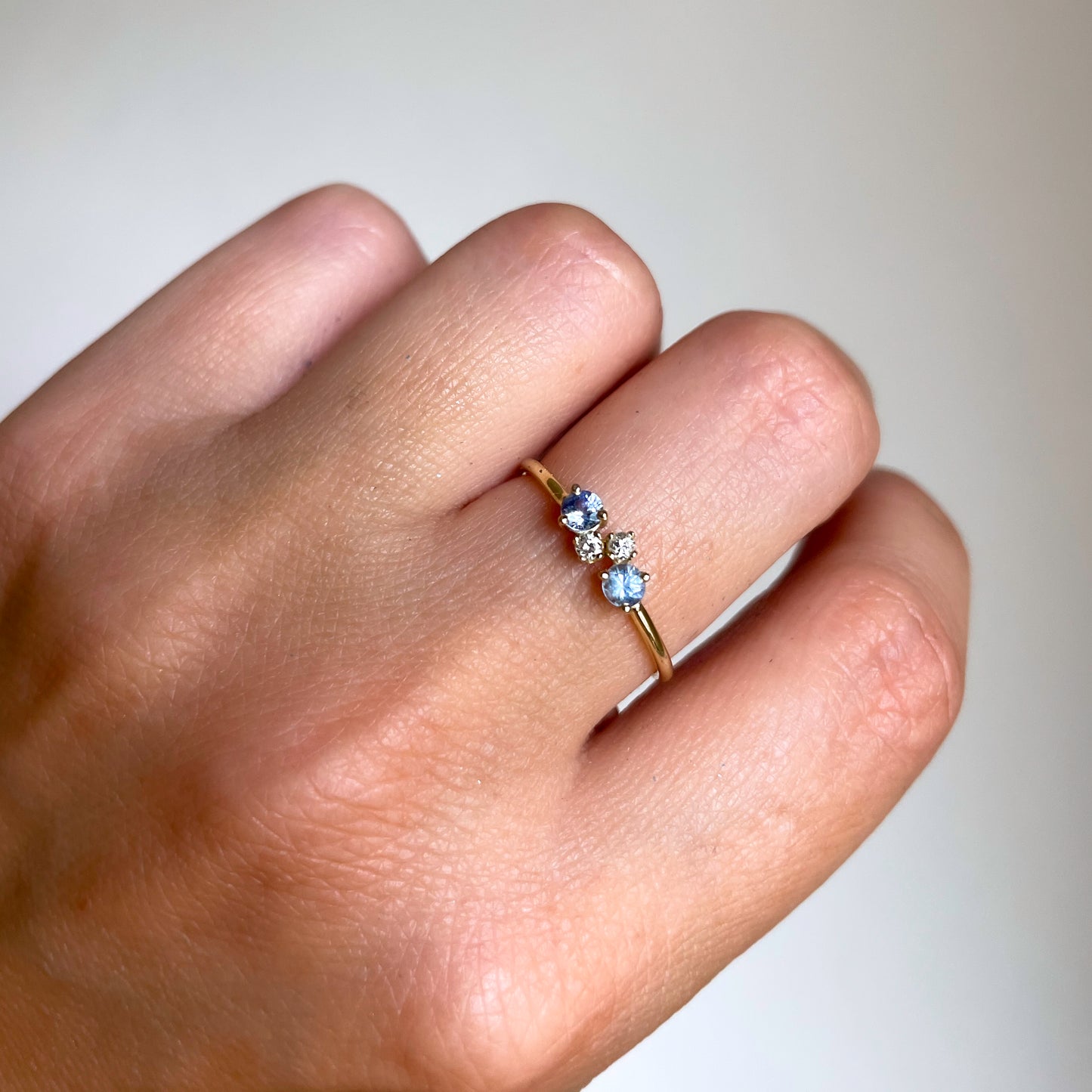 Ring 14k Rivièra blue