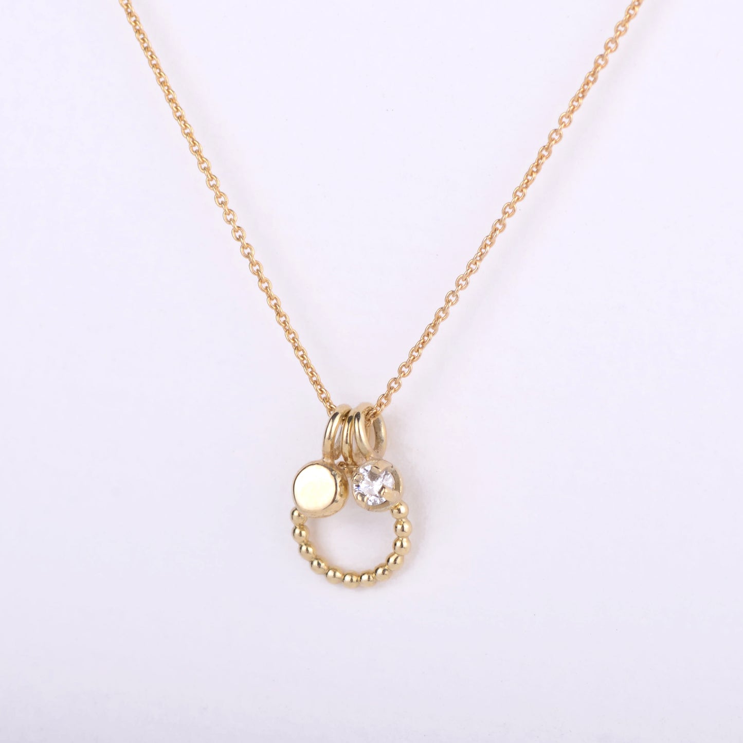 Ketting 14k pendants