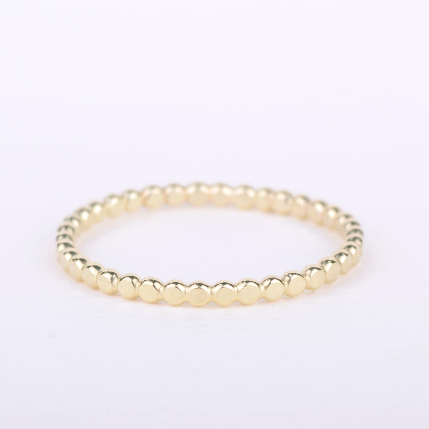 Ring 14k flat pearl small
