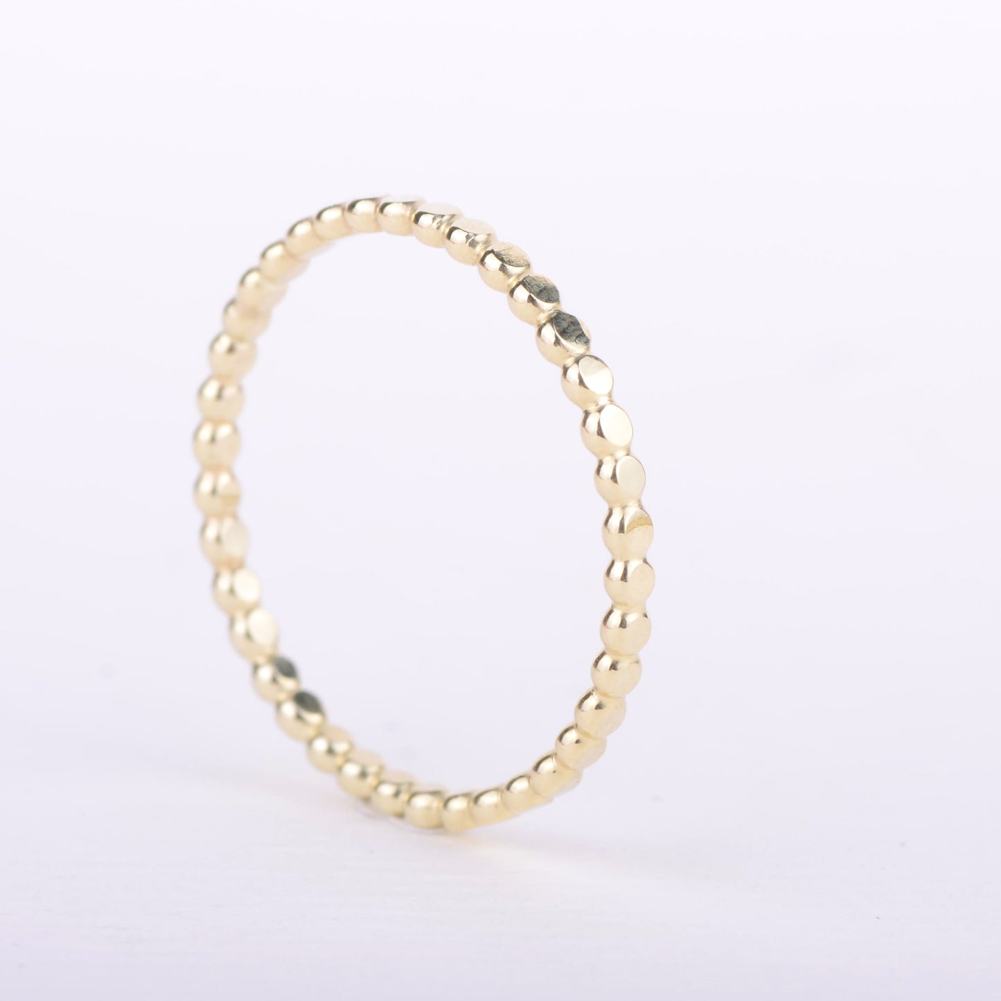 Ring 14k flat pearl small