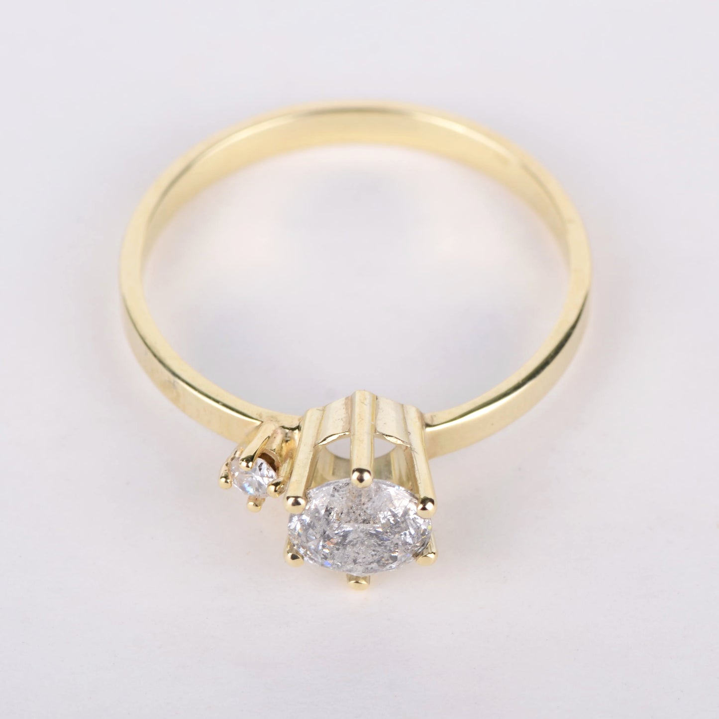 Ring 14k galaxy diamond