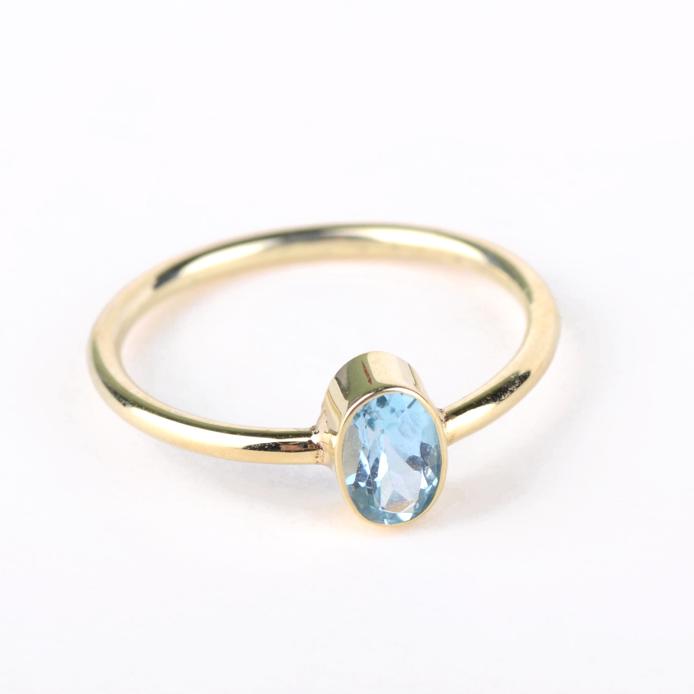 Ring 14k ocean gem