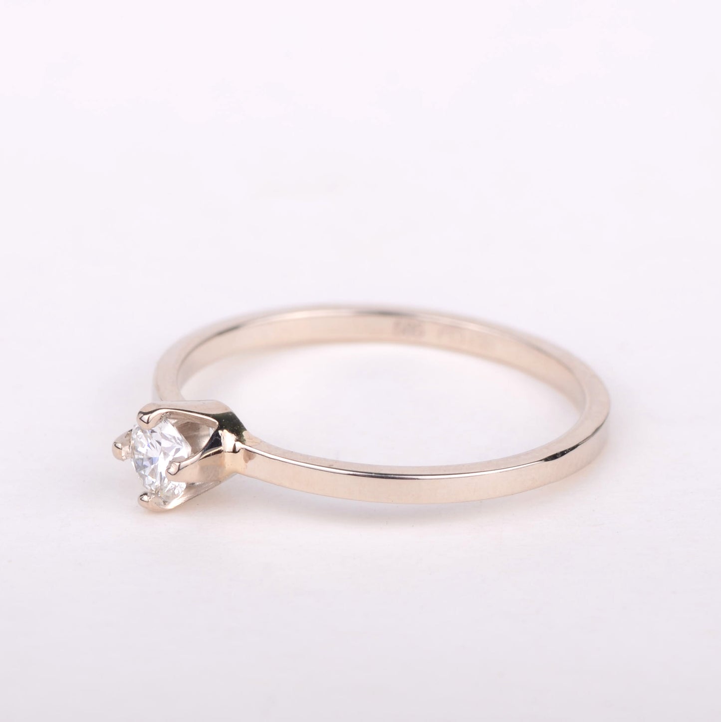 Ring 14k precious white