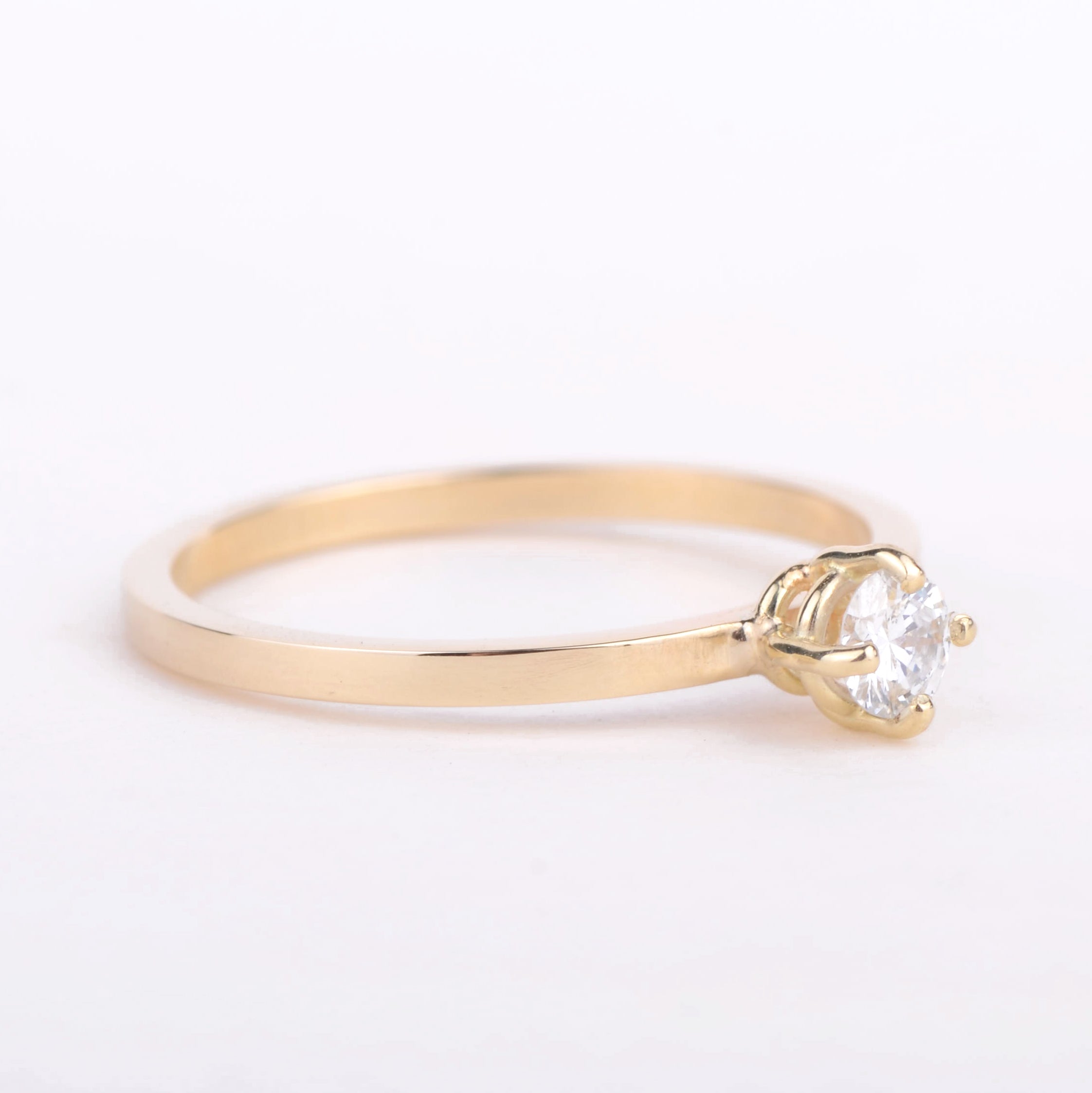 Ring 14k pure diamond