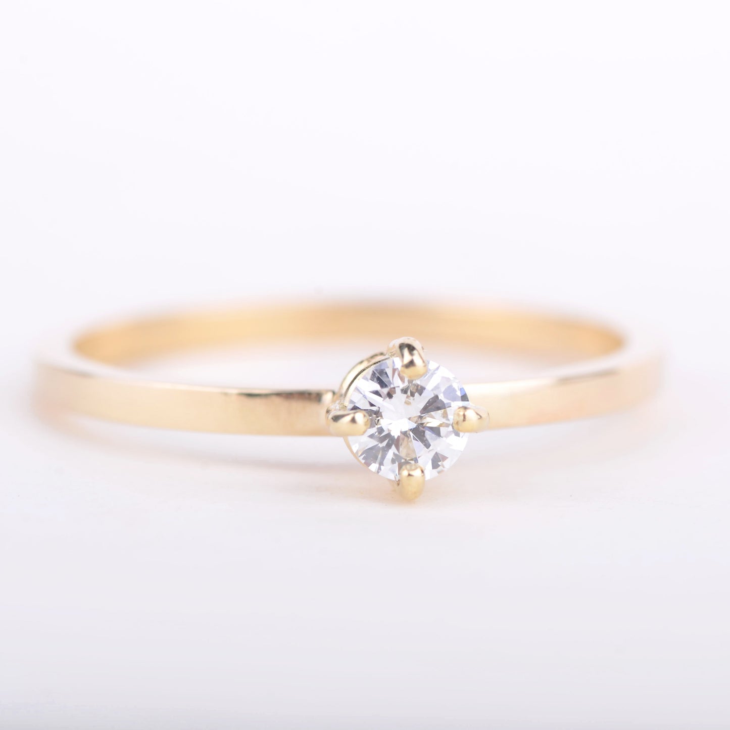 Ring 14k pure diamond
