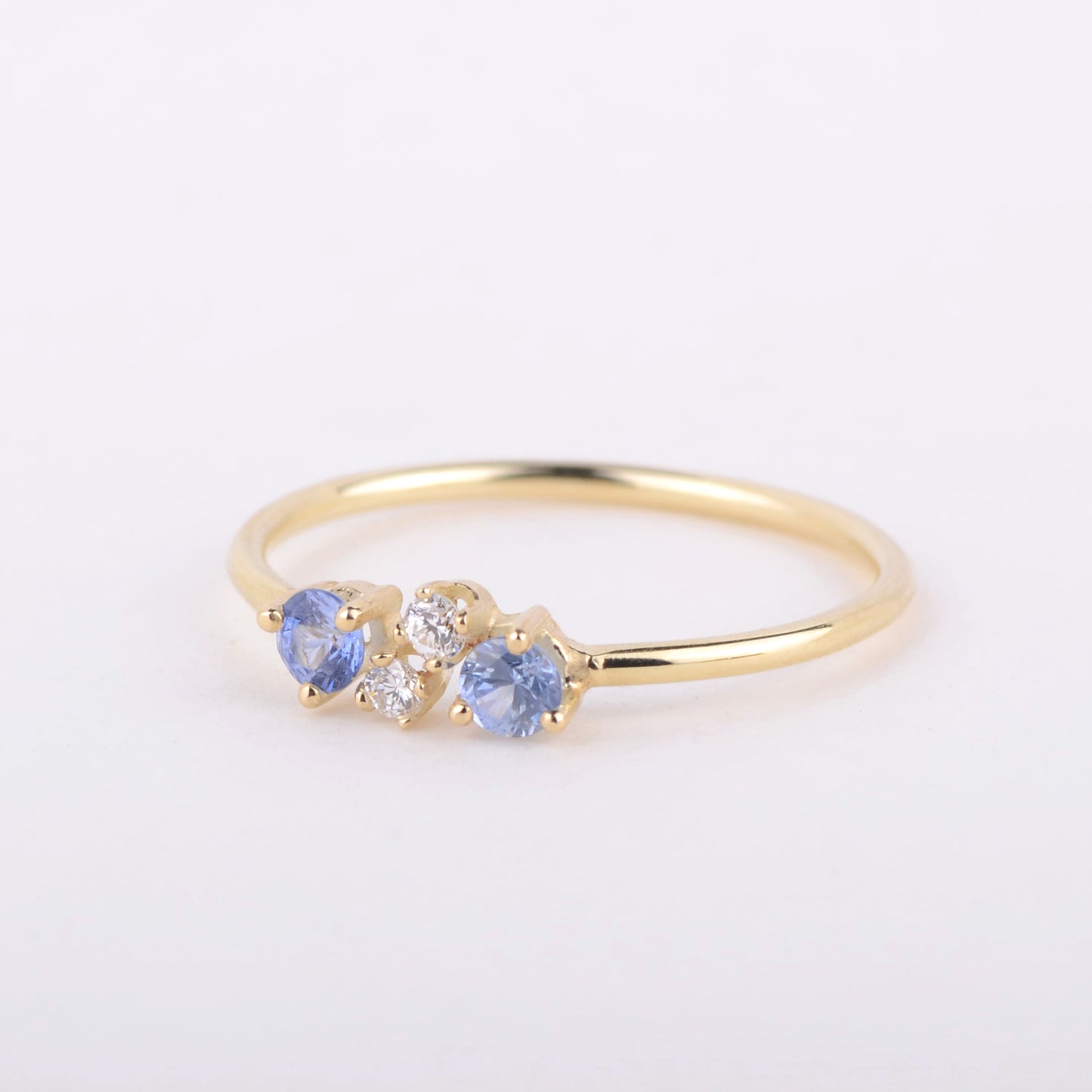 Ring 14k Rivièra blue