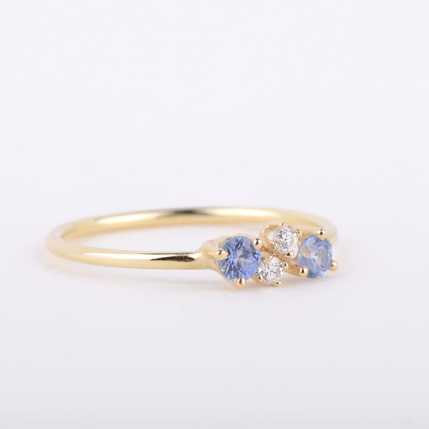 Ring 14k Rivièra blue