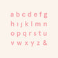 Losse hanger alfabet small