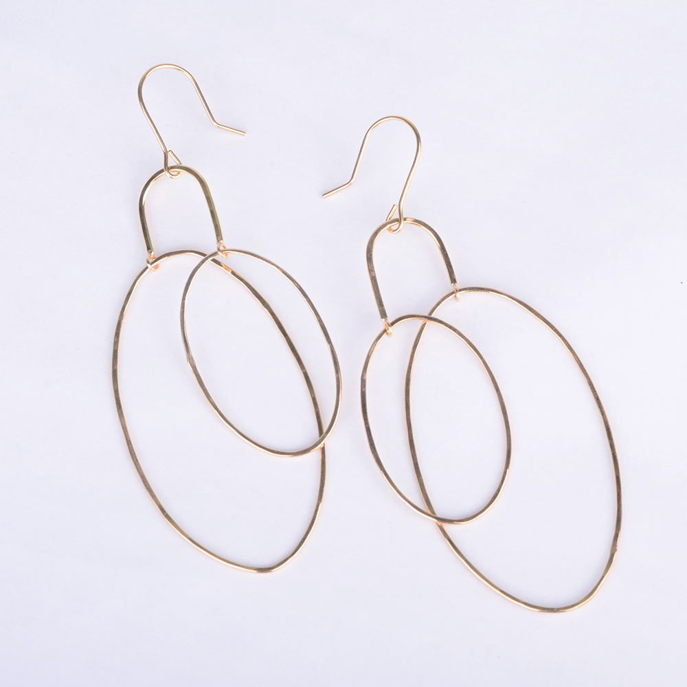 Earrings double bubble