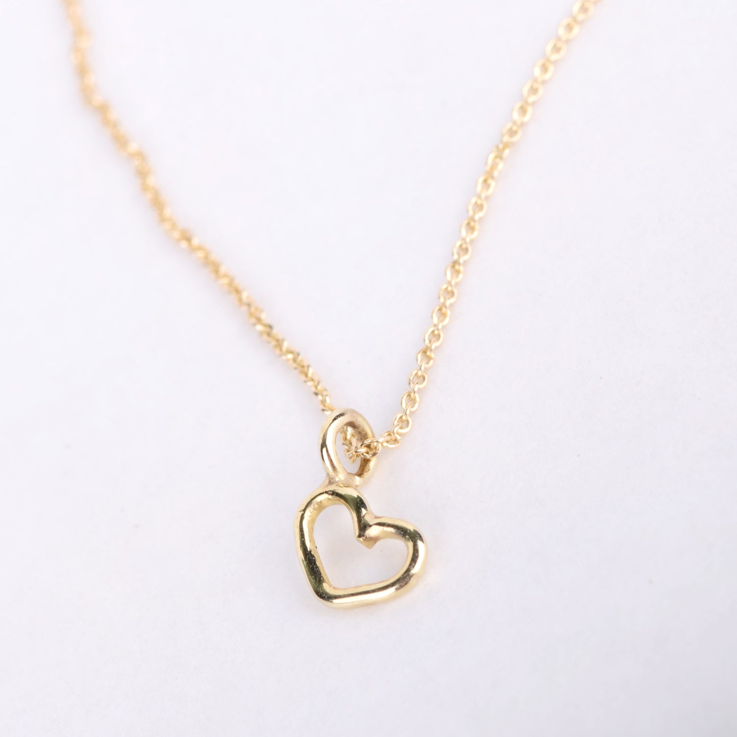 Ketting 14k small heart