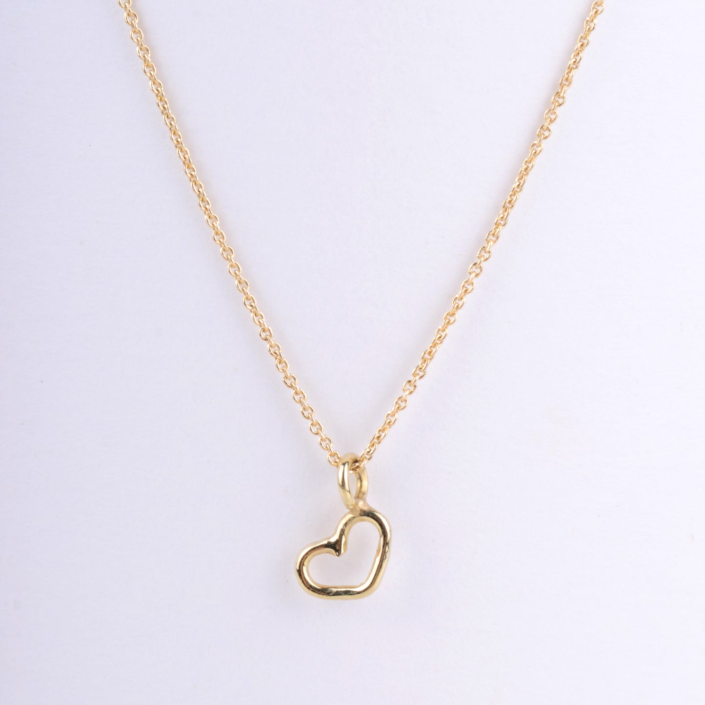 Ketting 14k small heart