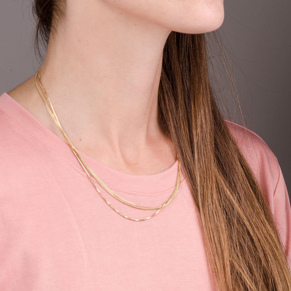Necklace multiple trio