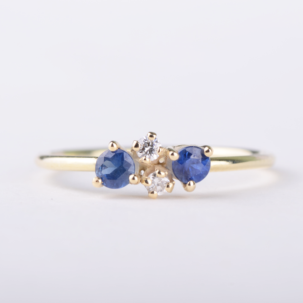 Ring 14k royal blue