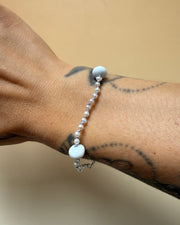 Armband blue opal