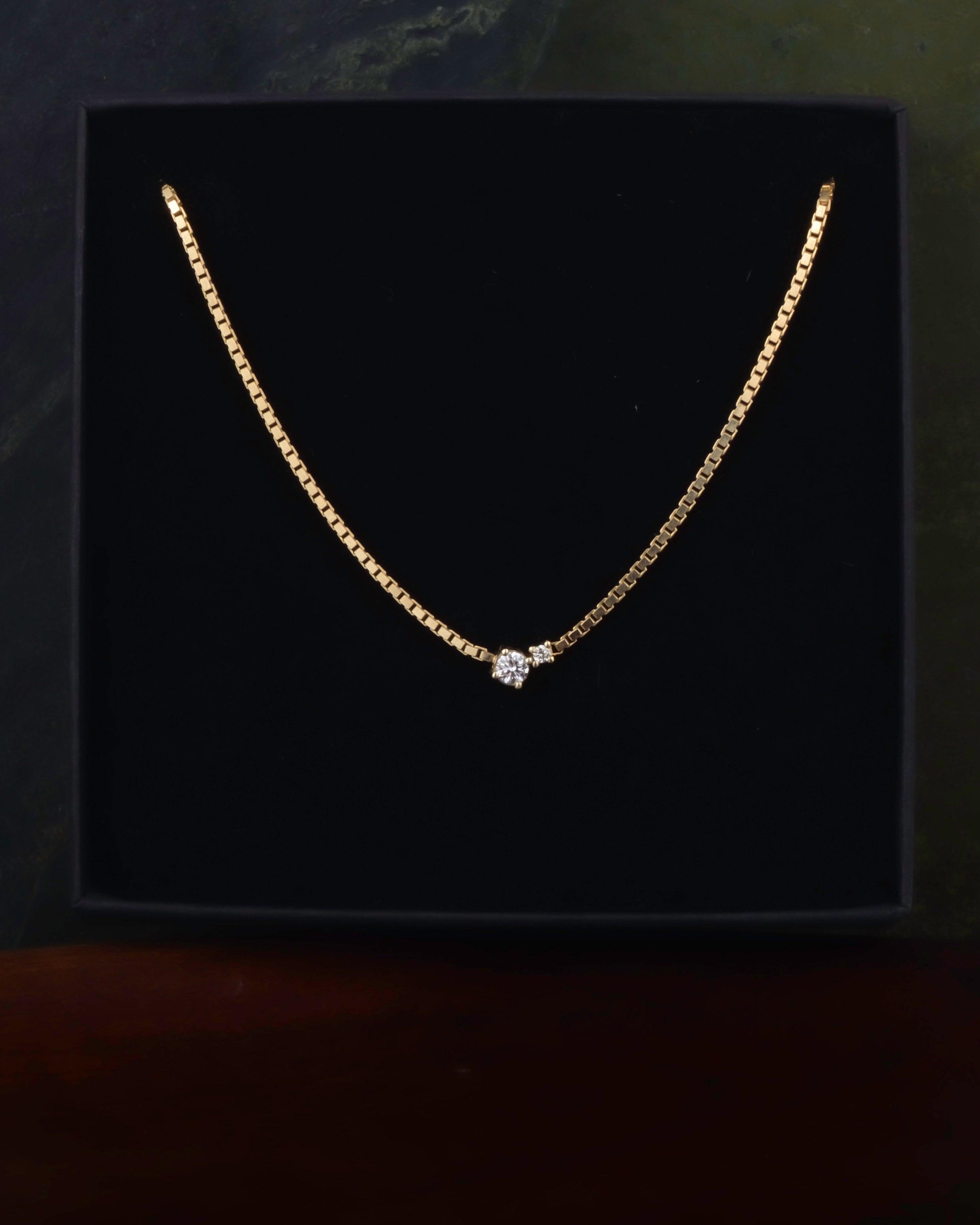 Ketting 14k an elegant duo
