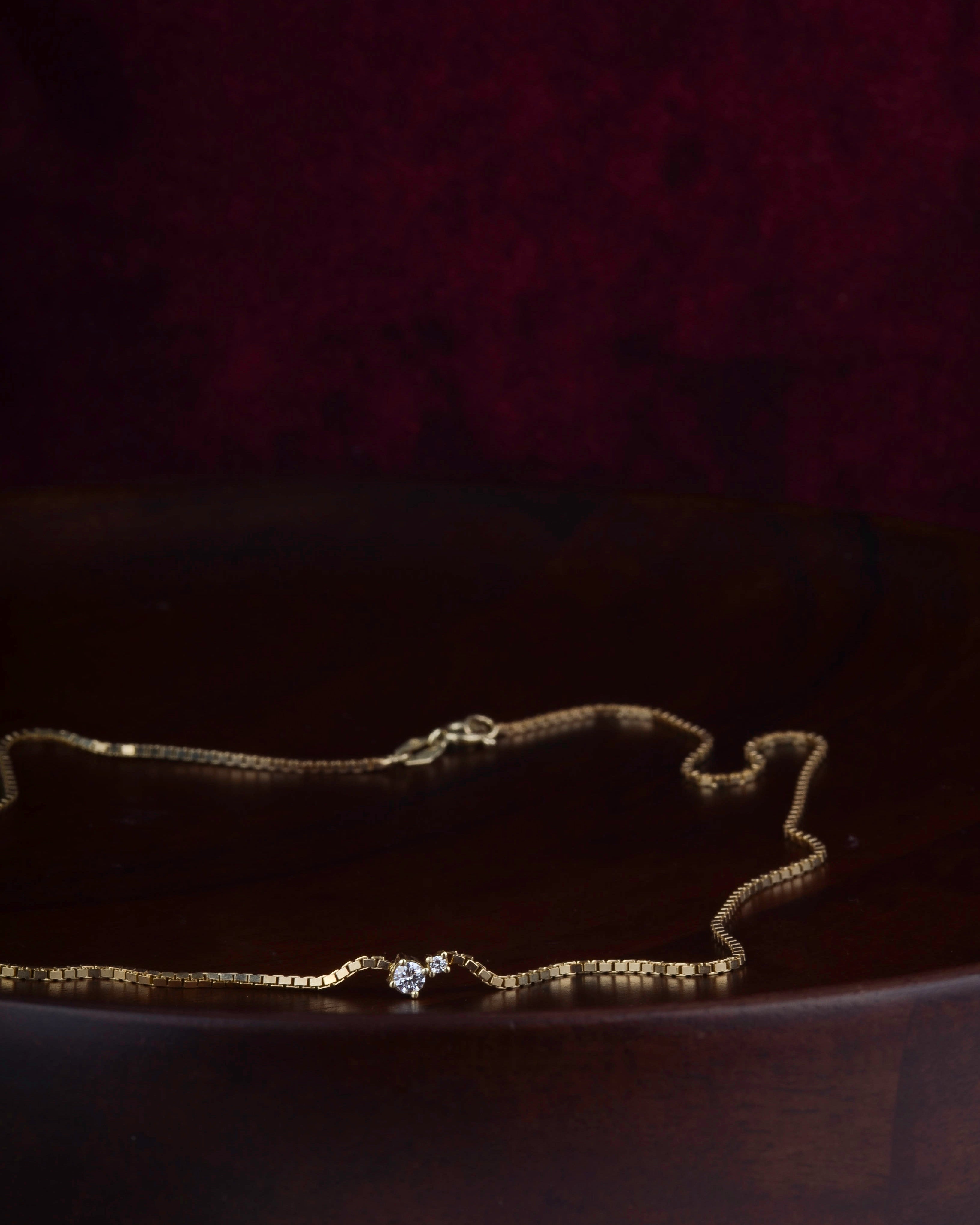 Ketting 14k an elegant duo
