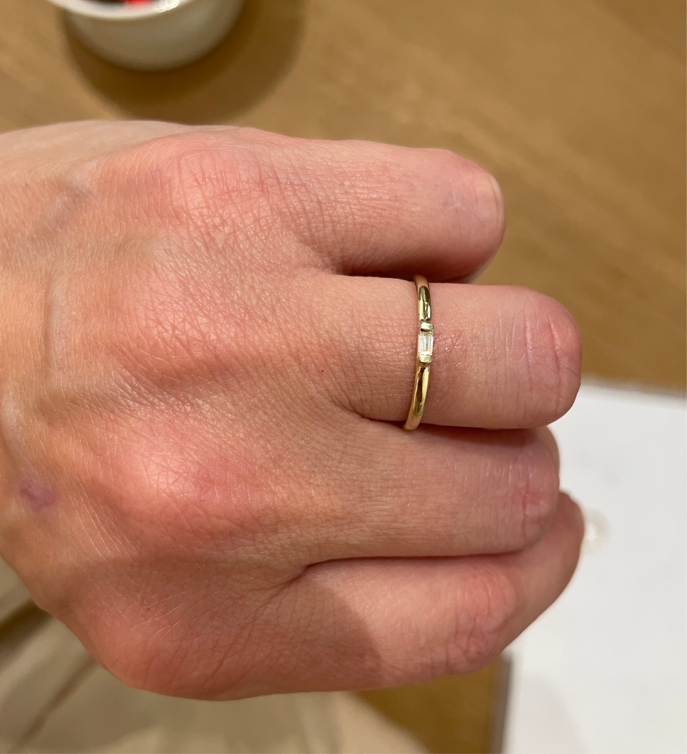 Ring 14k pure lab grown