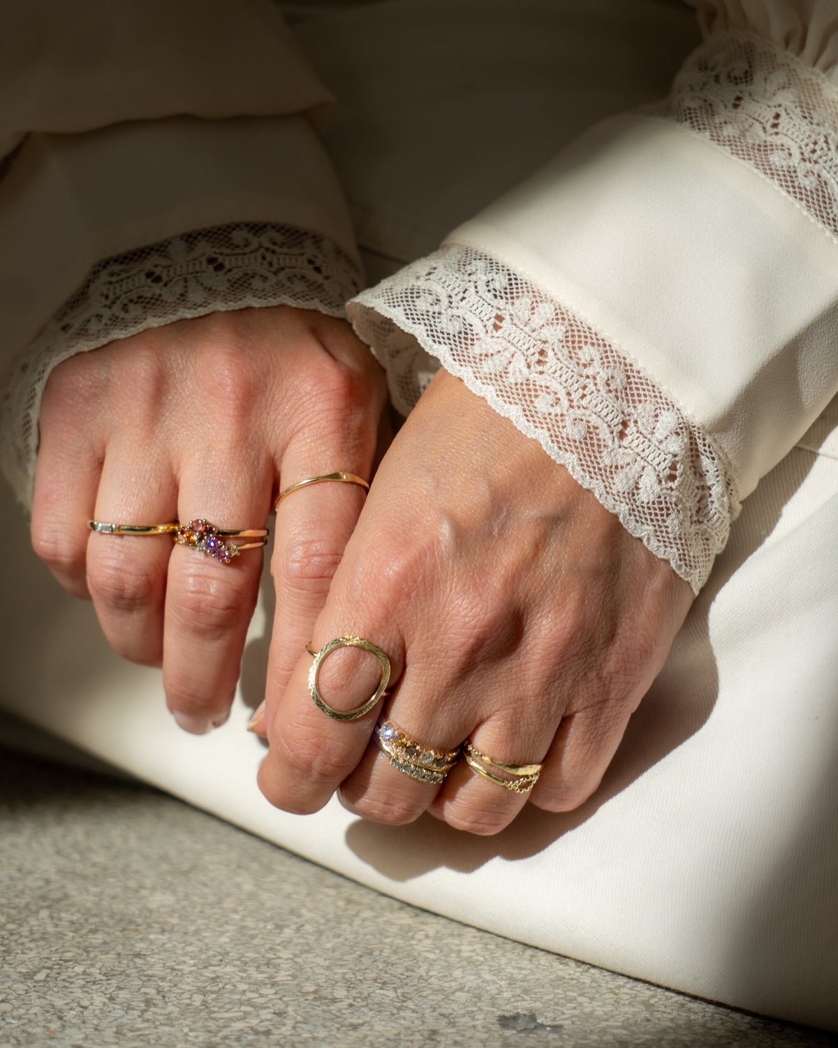 De Pina Bausch ring 14k