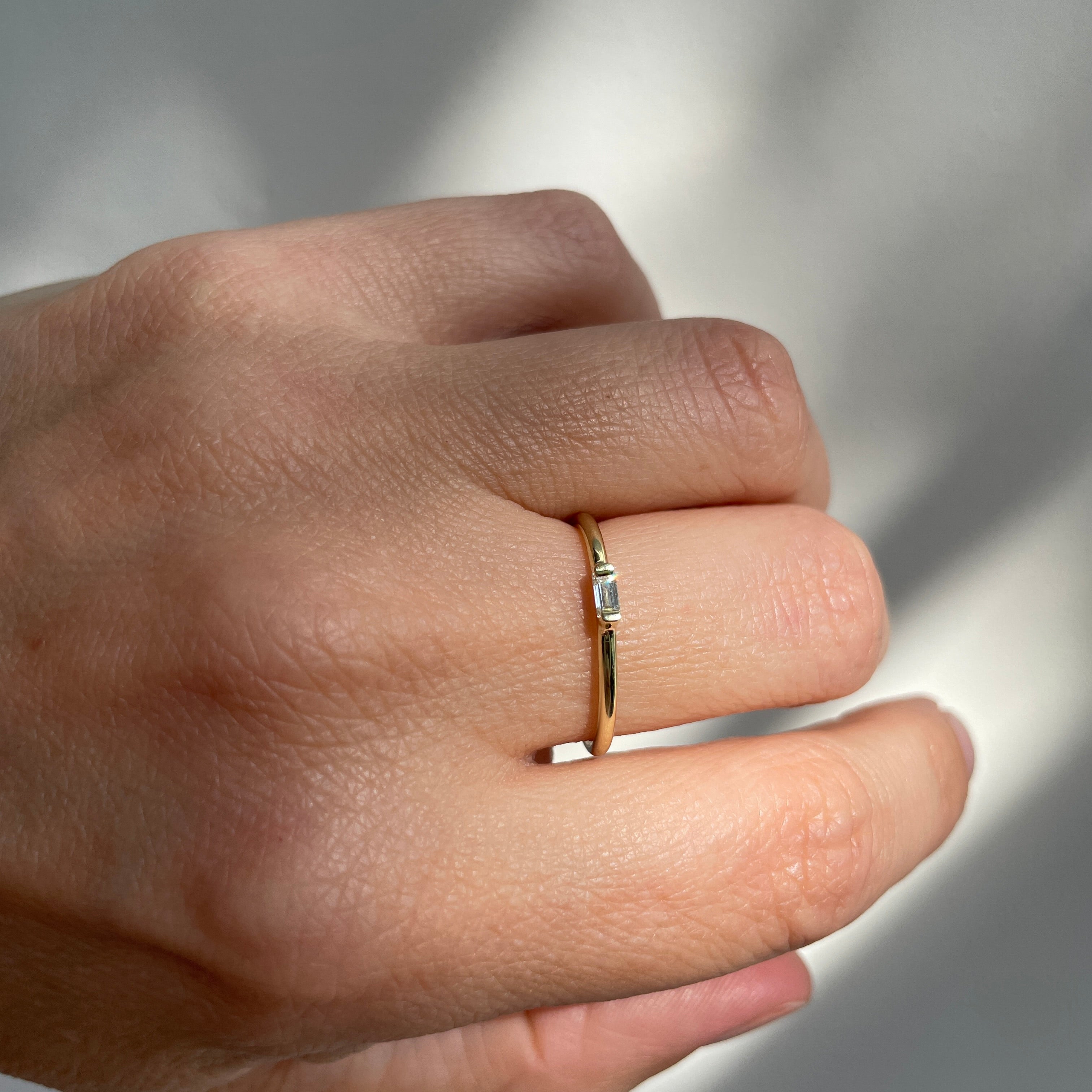 Ring 14k pure lab grown