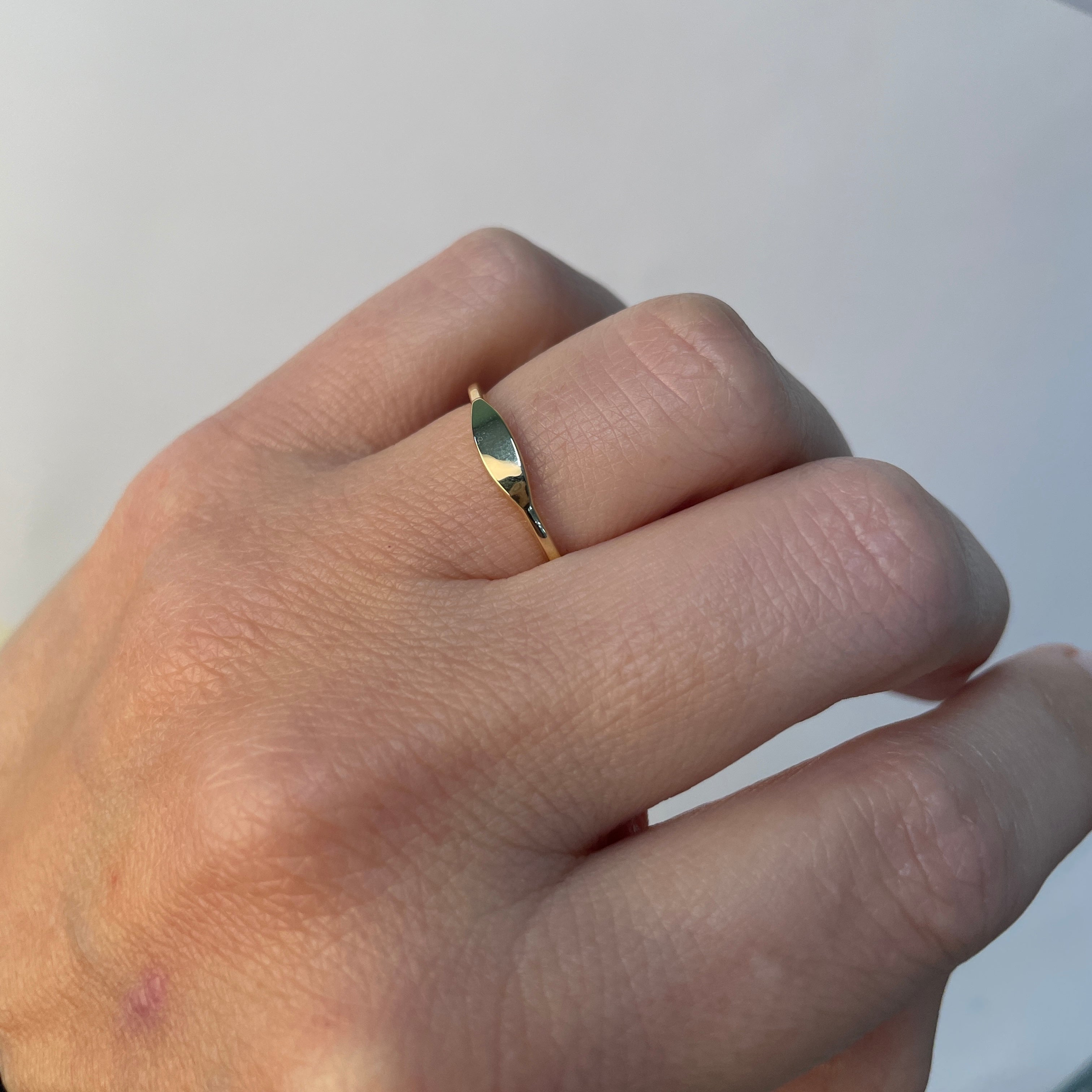 Ring 14k letter petite