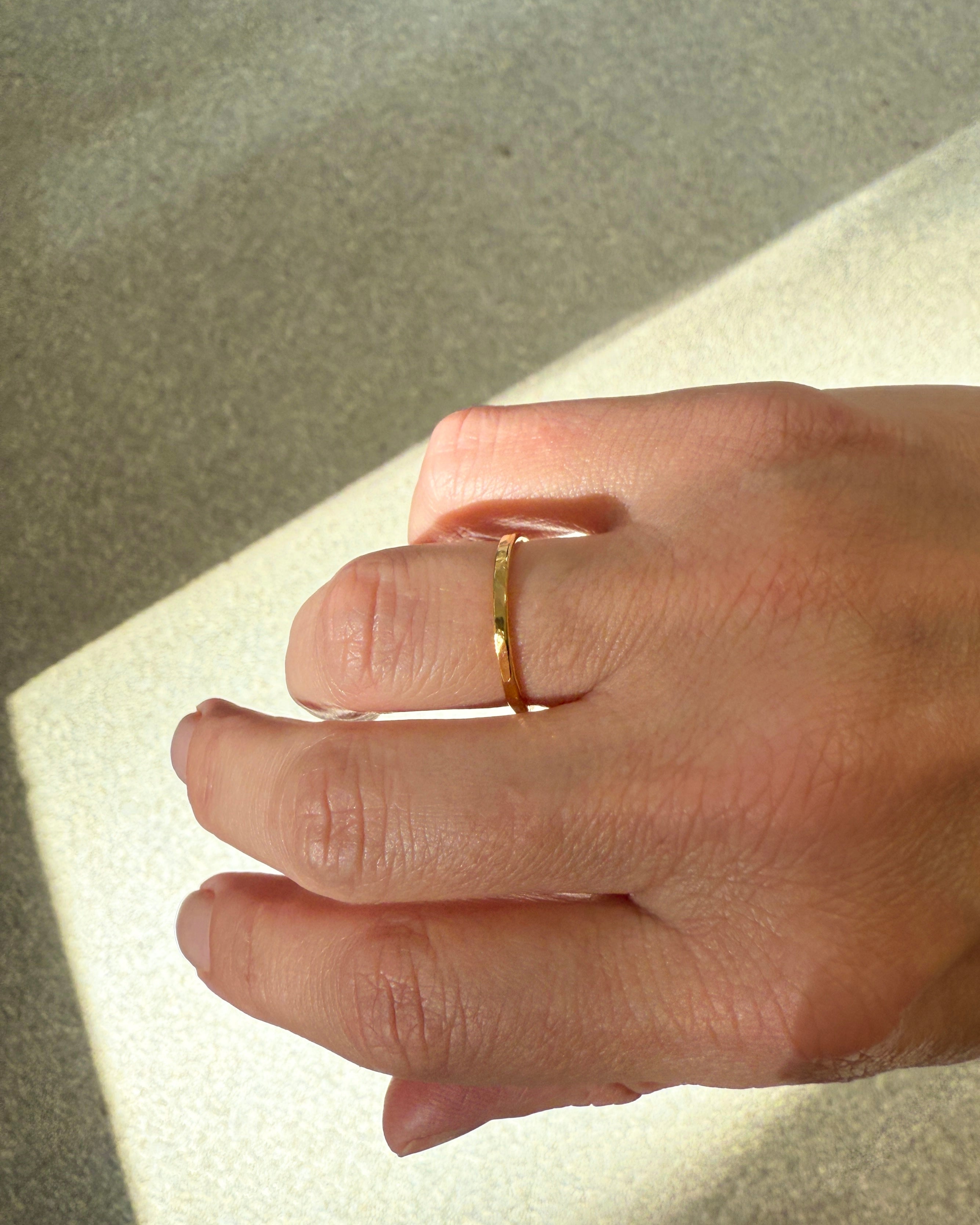 Ring hammered