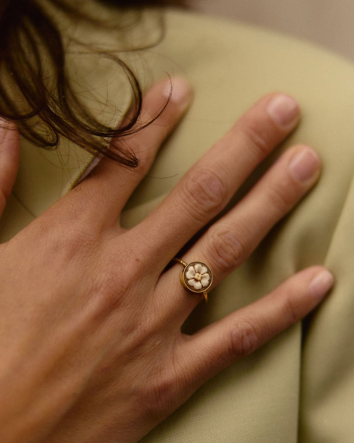 Ring 14k flower power