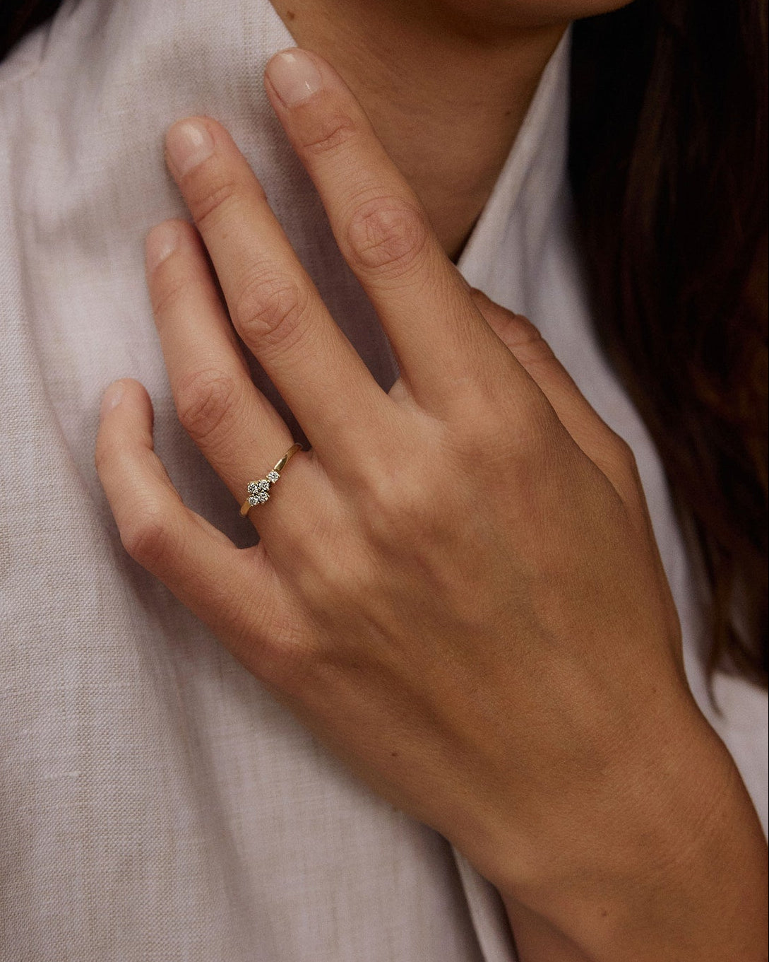 Ring 14k starlight aurora