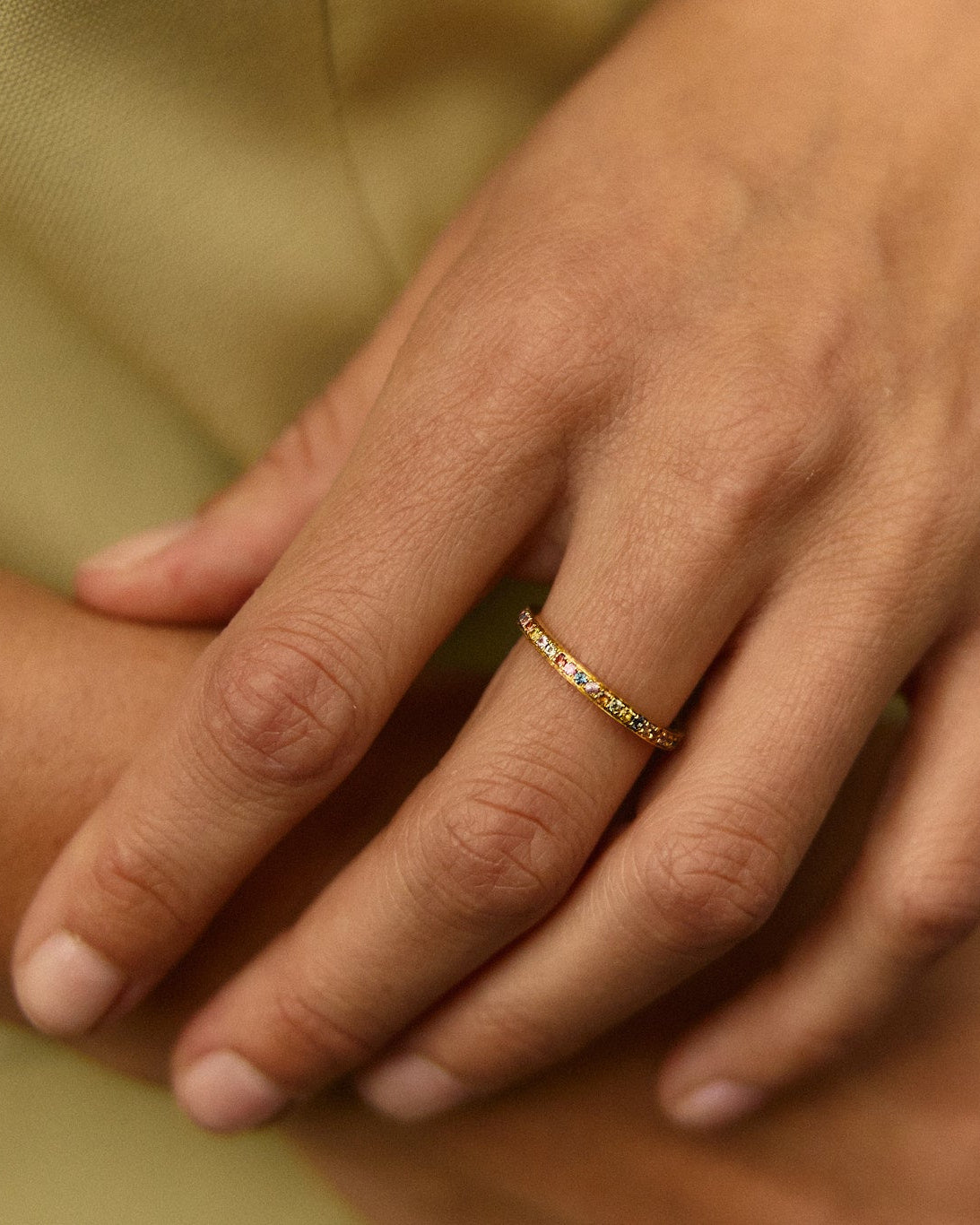 Ring 18k rainbow