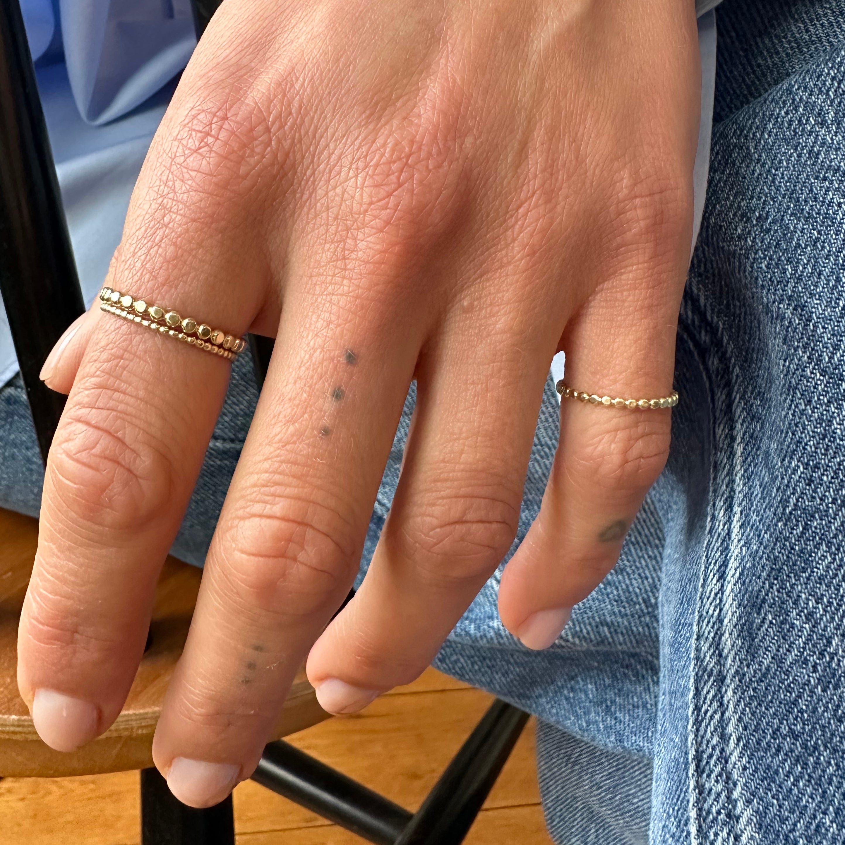 Ring 14k flat pearl