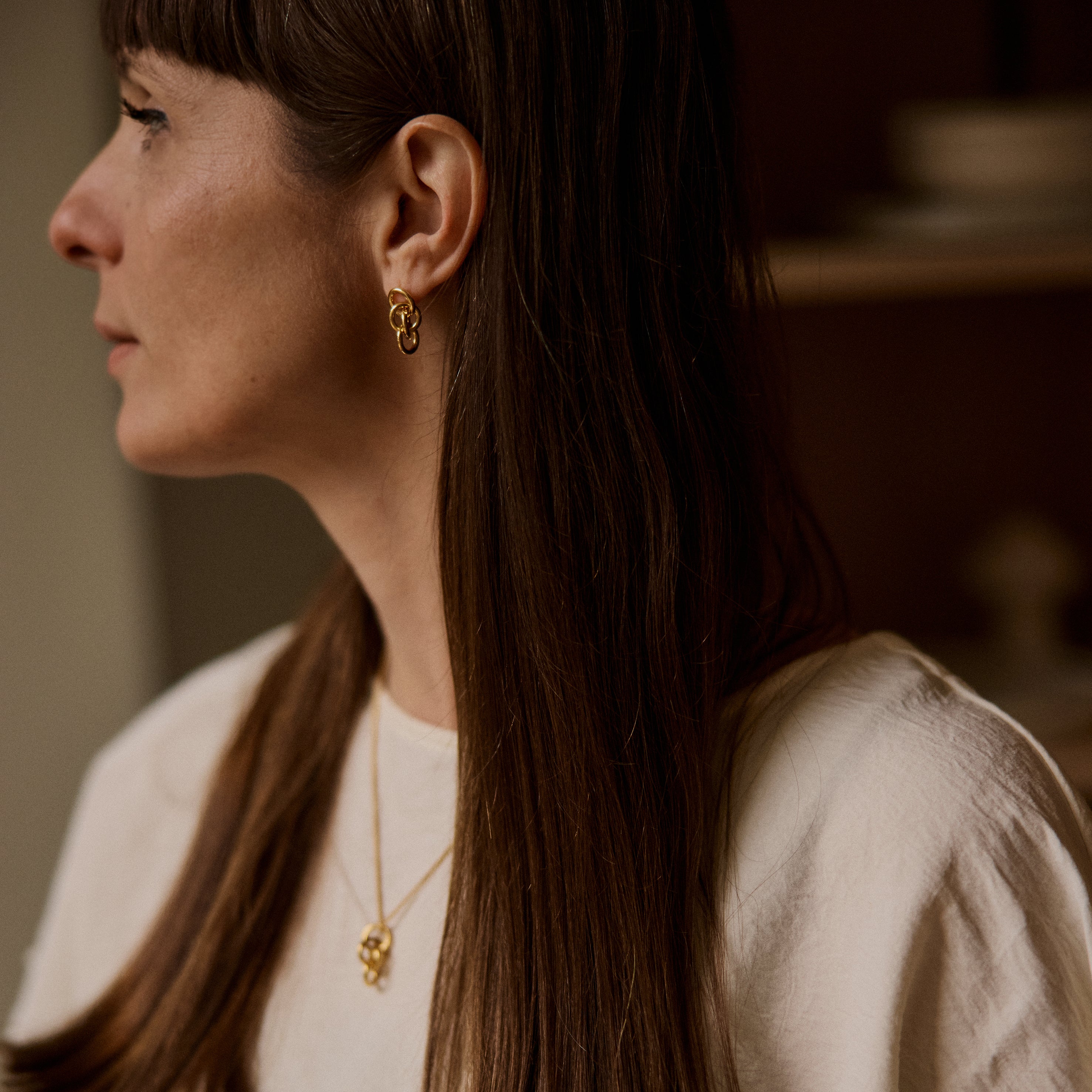 Earrings circle of life