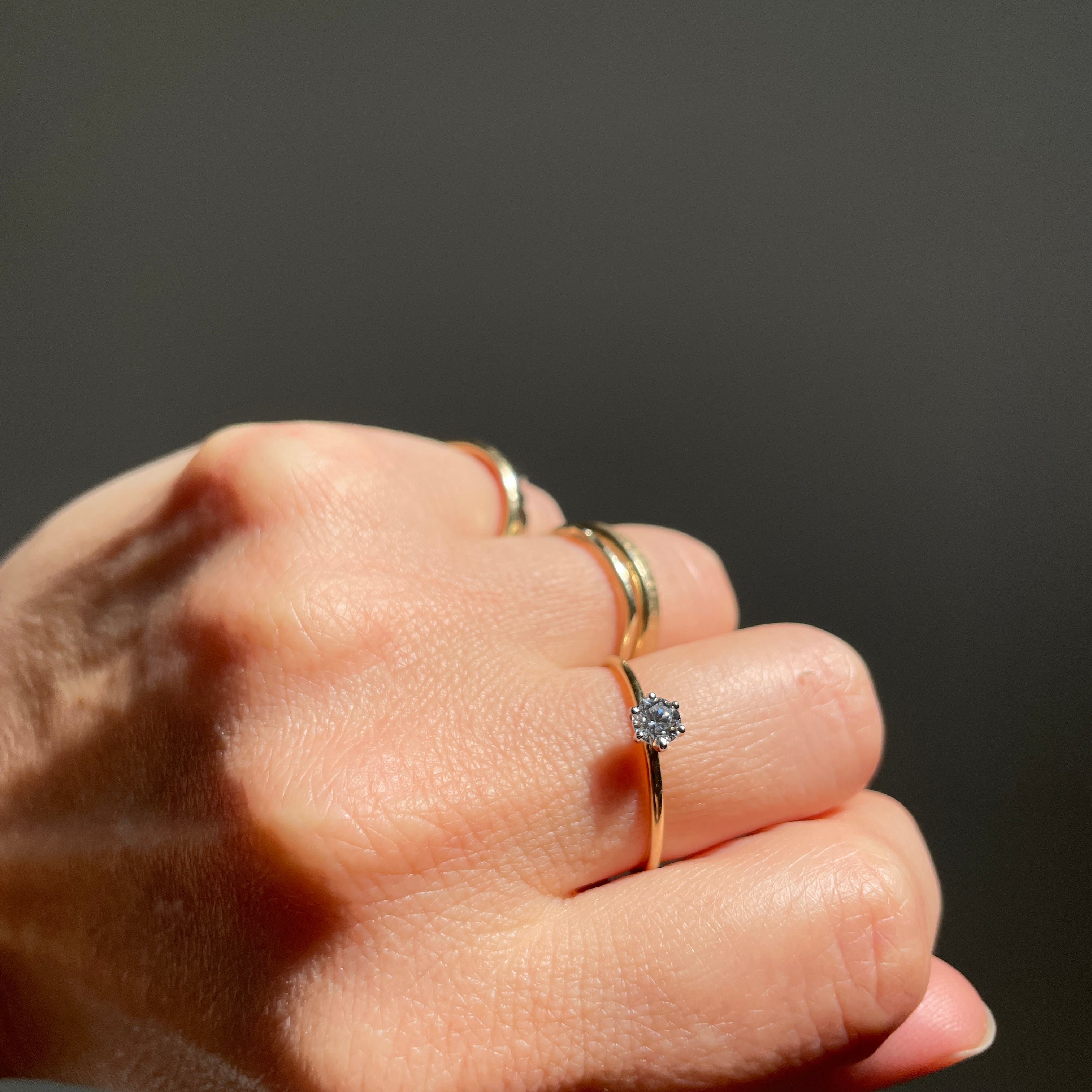 Ring 14k infinite brilliance witgoud