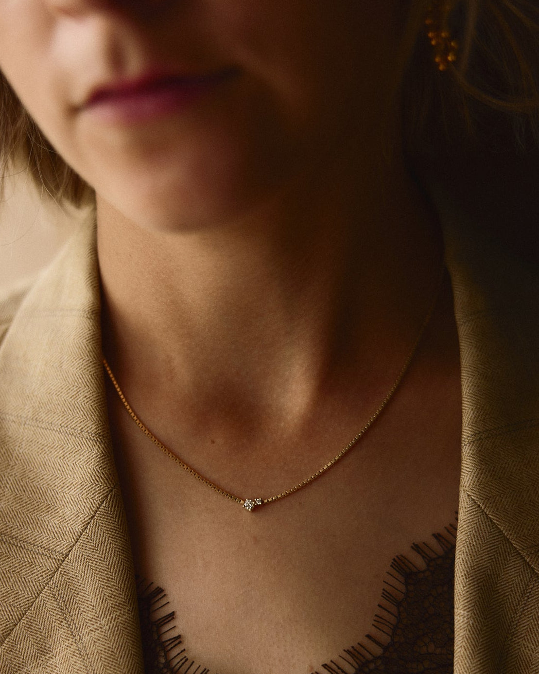Ketting 14k an elegant duo